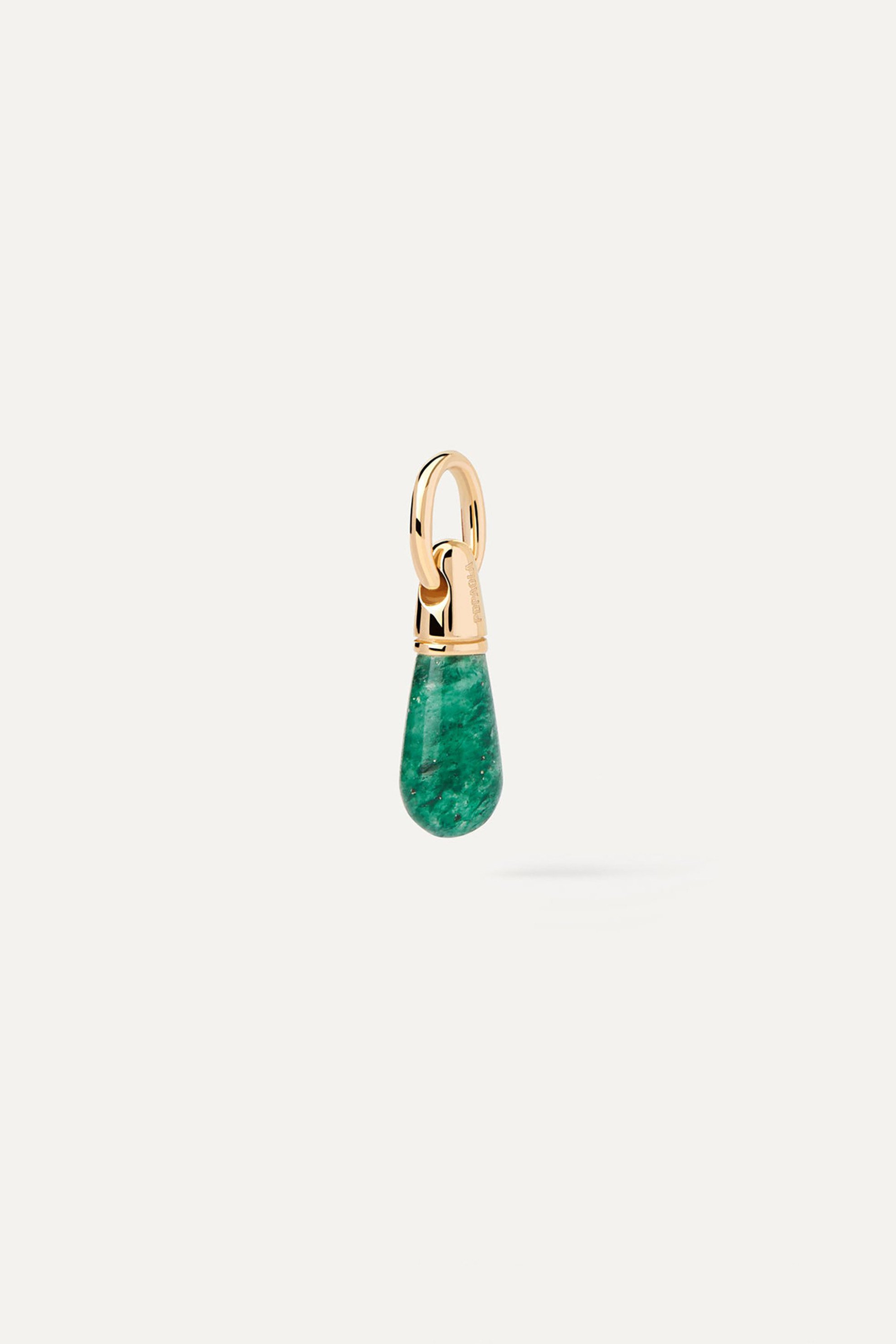 PDPAOLA PDPAOLA γυναικείο μενταγιόν "Green Aventurine Drop" - CO01-791-U