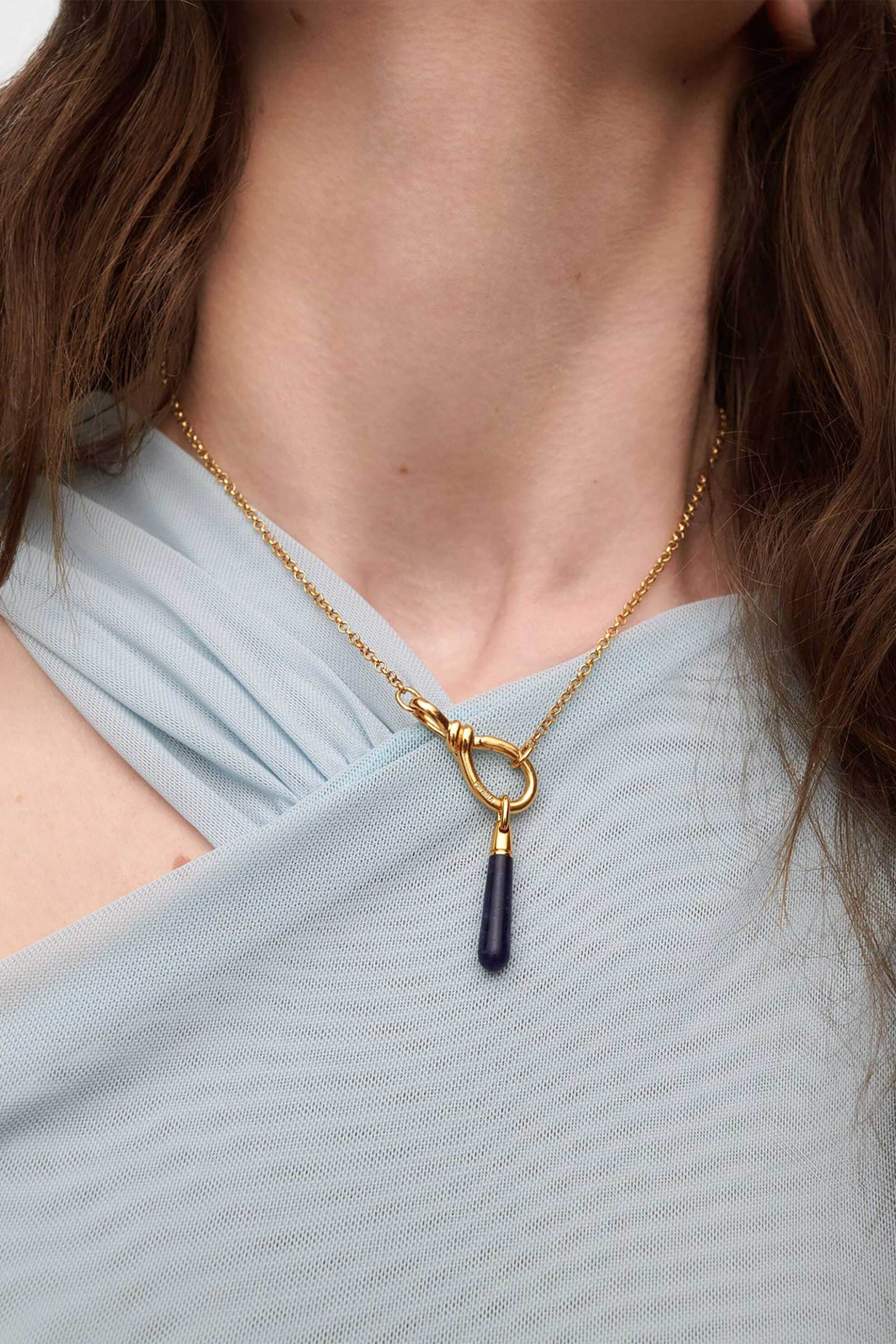 PDPAOLA γυναικείο μενταγιόν "Sodalite Large Drop" - PE01-101-U φωτογραφία