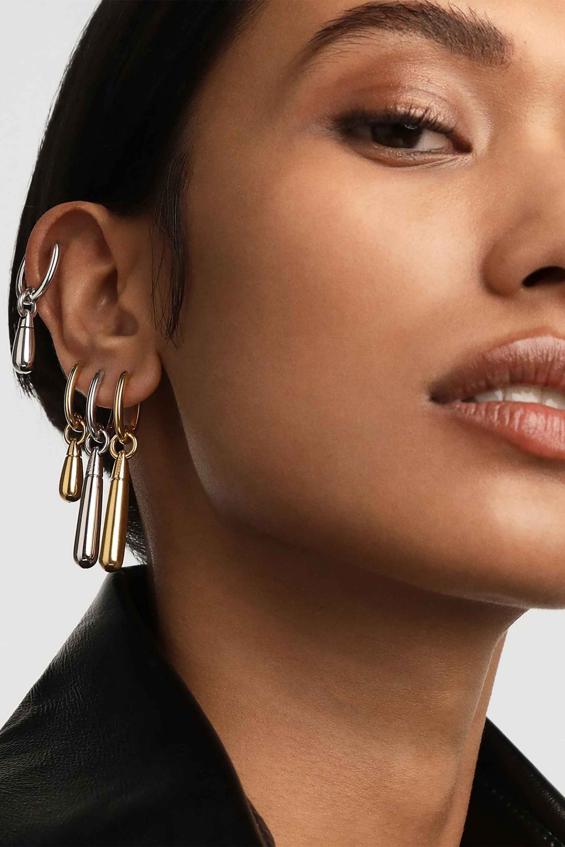 PDPAOLA γυναικείο μονό σκουλαρίκι "Jupiter Silver" - PG02-092-U φωτογραφία