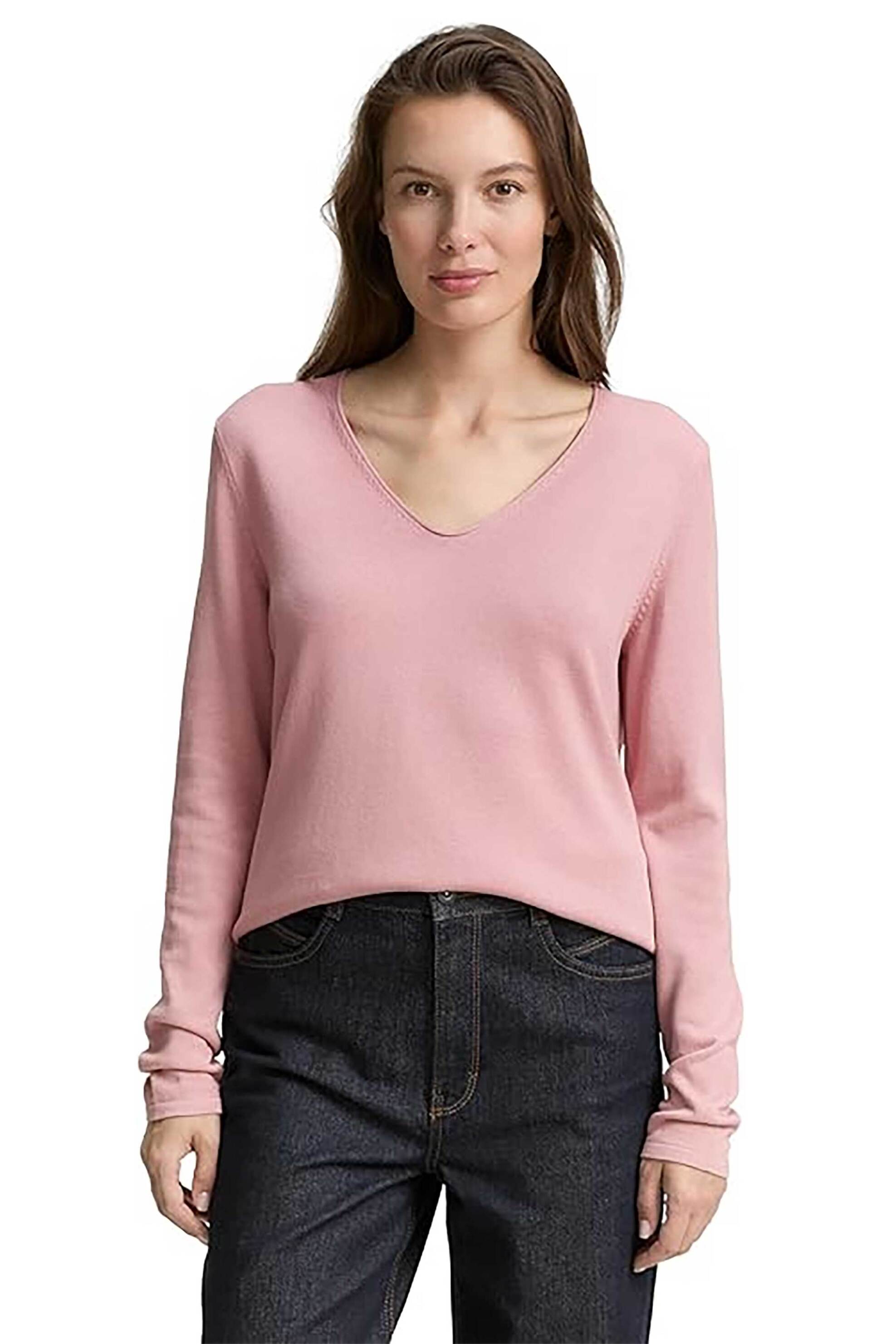 Tom Tailor γυναικείο πουλόβερ Regular Fit - 1012976 Ροζ