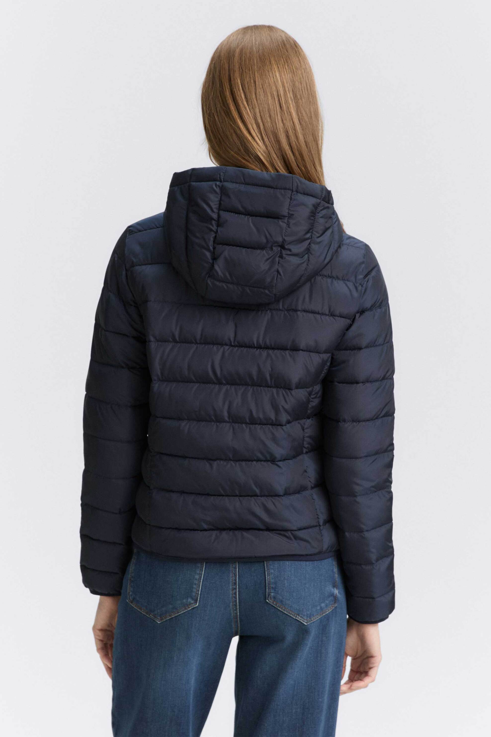 Tom Tailor γυναικείο μπουφάν με καπιτονέ σχέδιο και κουκούλα - 1042098 Μπλε Σκούρο φωτογραφία
