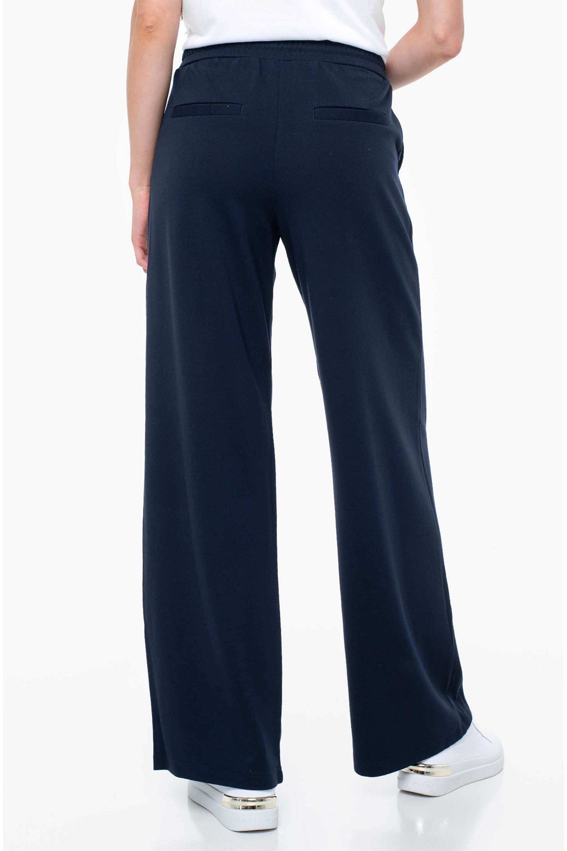 Tom Tailor γυναικείο παντελόνι φόρμας μονόχρωμο Regular Fit - 1045835 Μπλε Σκούρο φωτογραφία