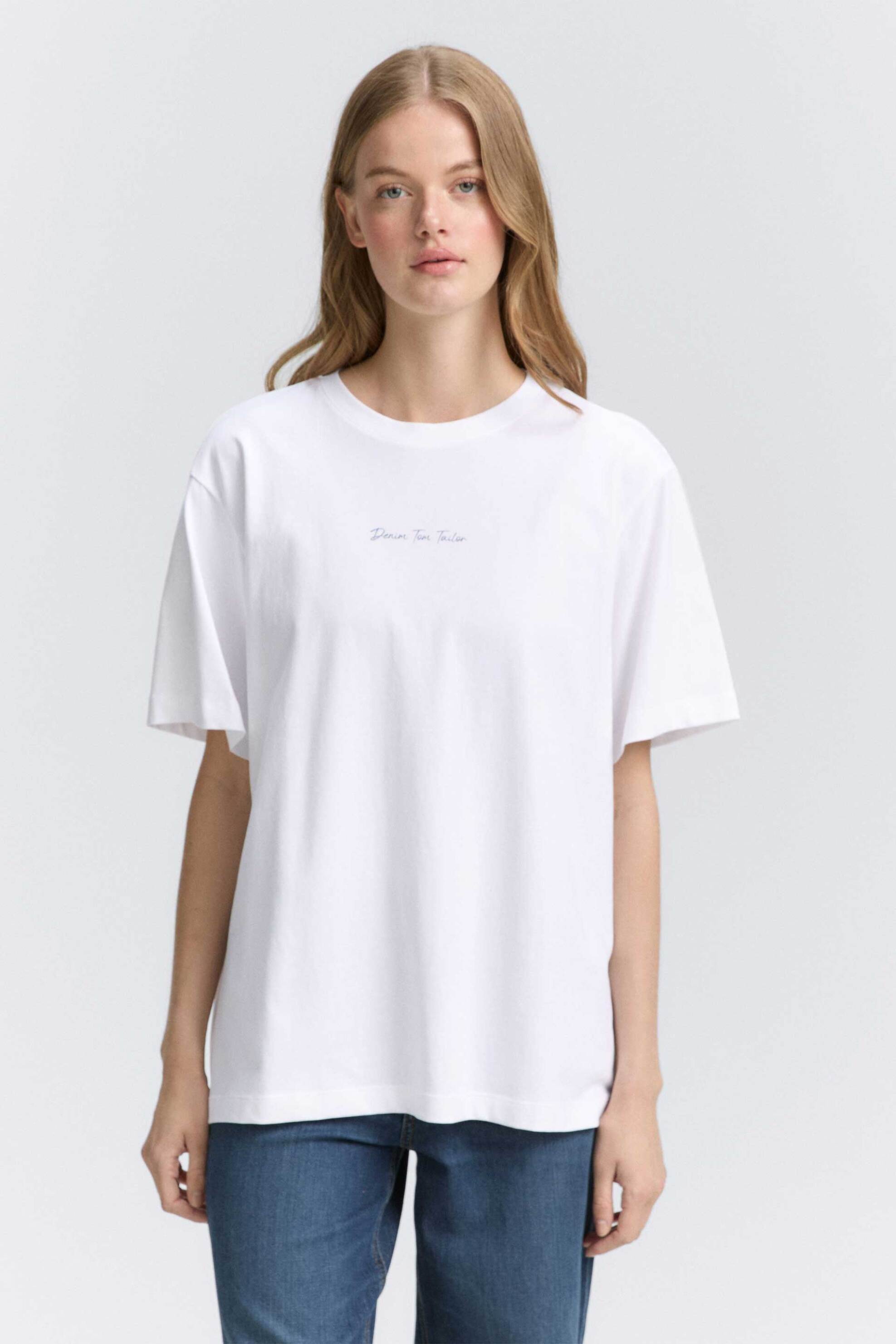 Tom Tailor γυναικείο T-shirt με animal print και logo Regular Fit