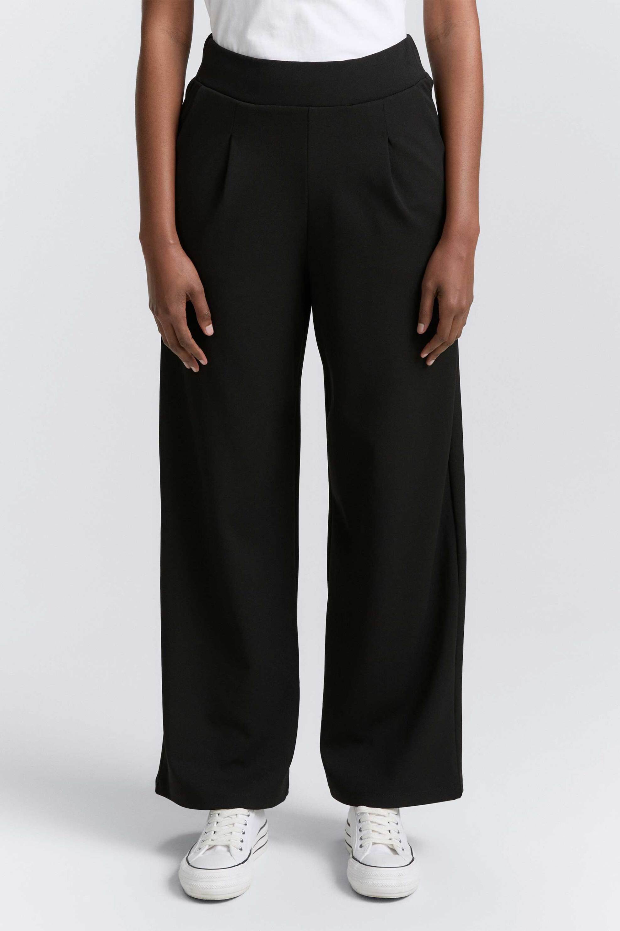 Tom Tailor γυναικείο παντελόνι μονόχρωμο Wide Leg - 1047944 Μαύρο φωτογραφία