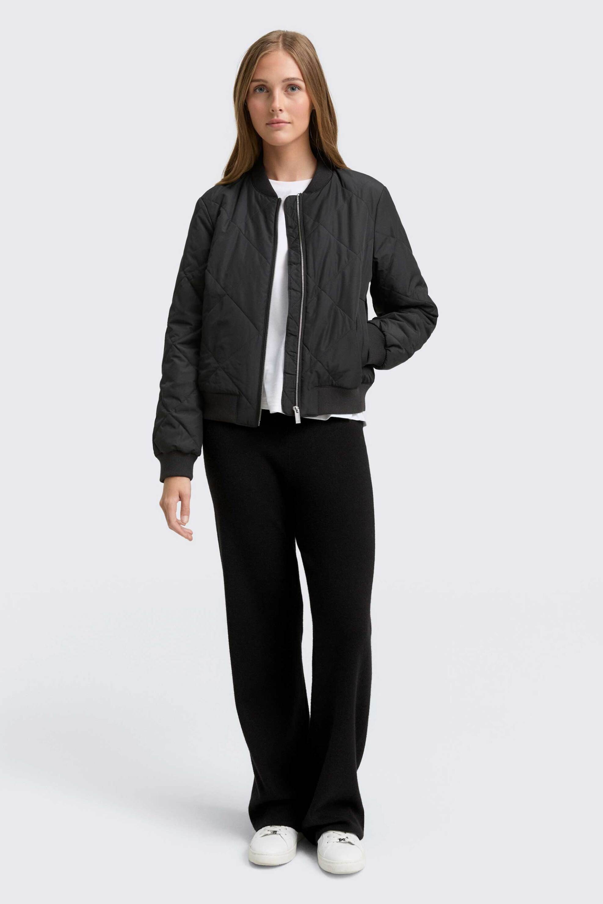 Tom Tailor γυναικείο παντελόνι φόρμας μονόχρωμο - 1047912 Μαύρο