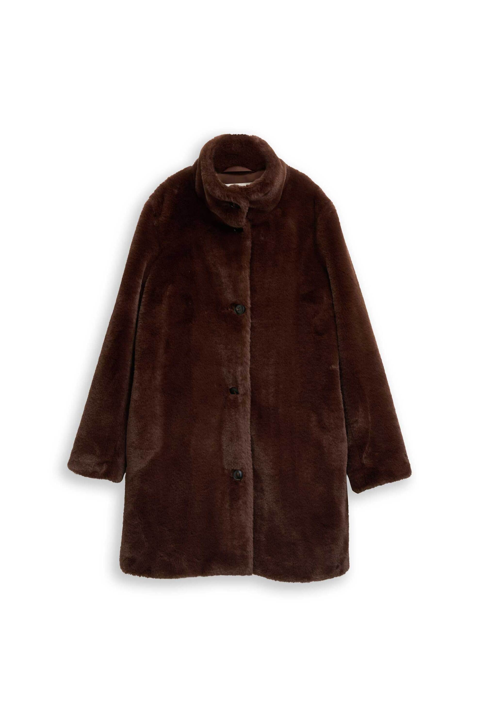 Tom Tailor γυναικεία faux γούνα - 1048286 Καφέ