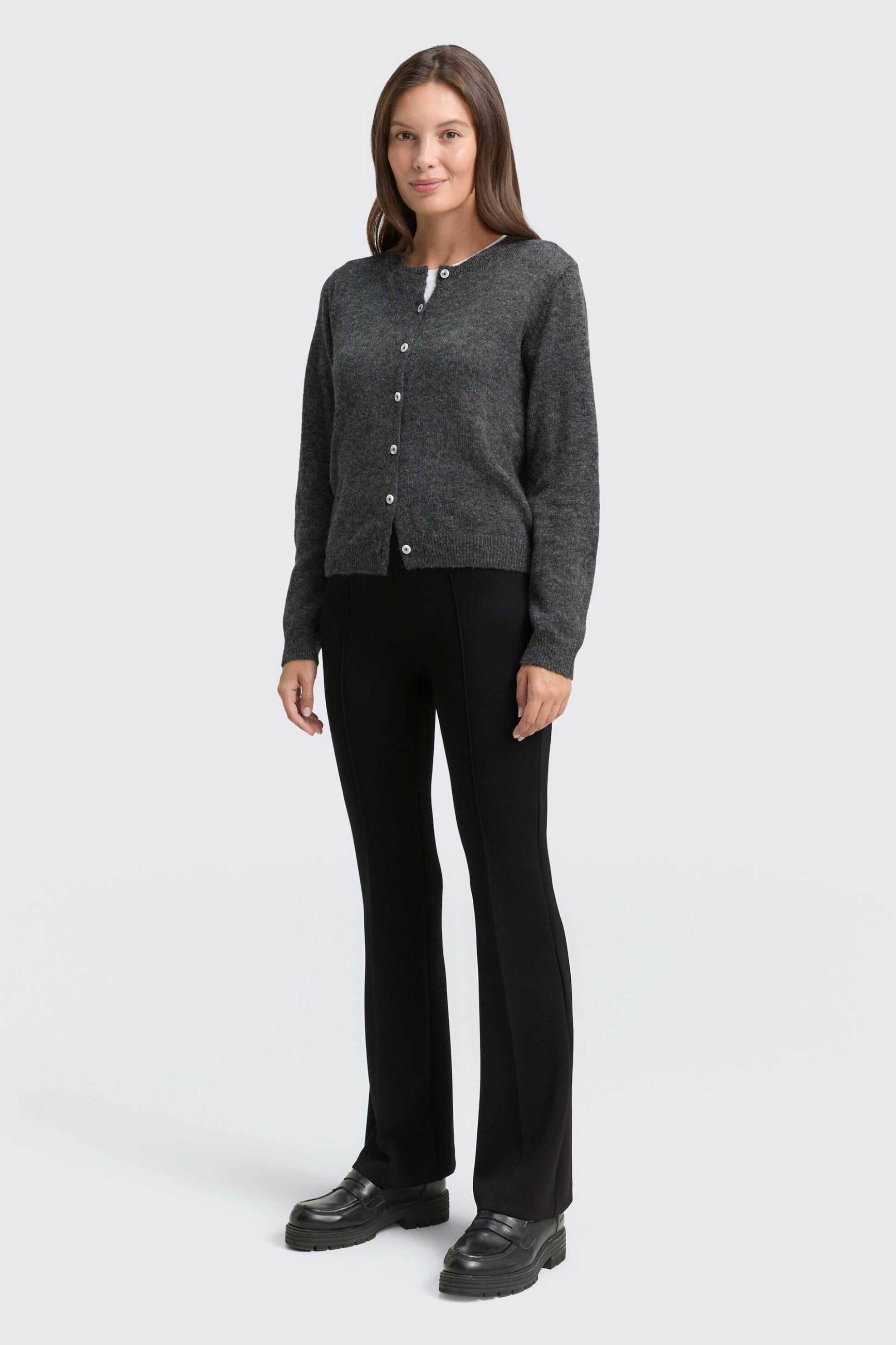 Tom Tailor γυναικείο παντελόνι Flare Fit - 1049462 Μαύρο