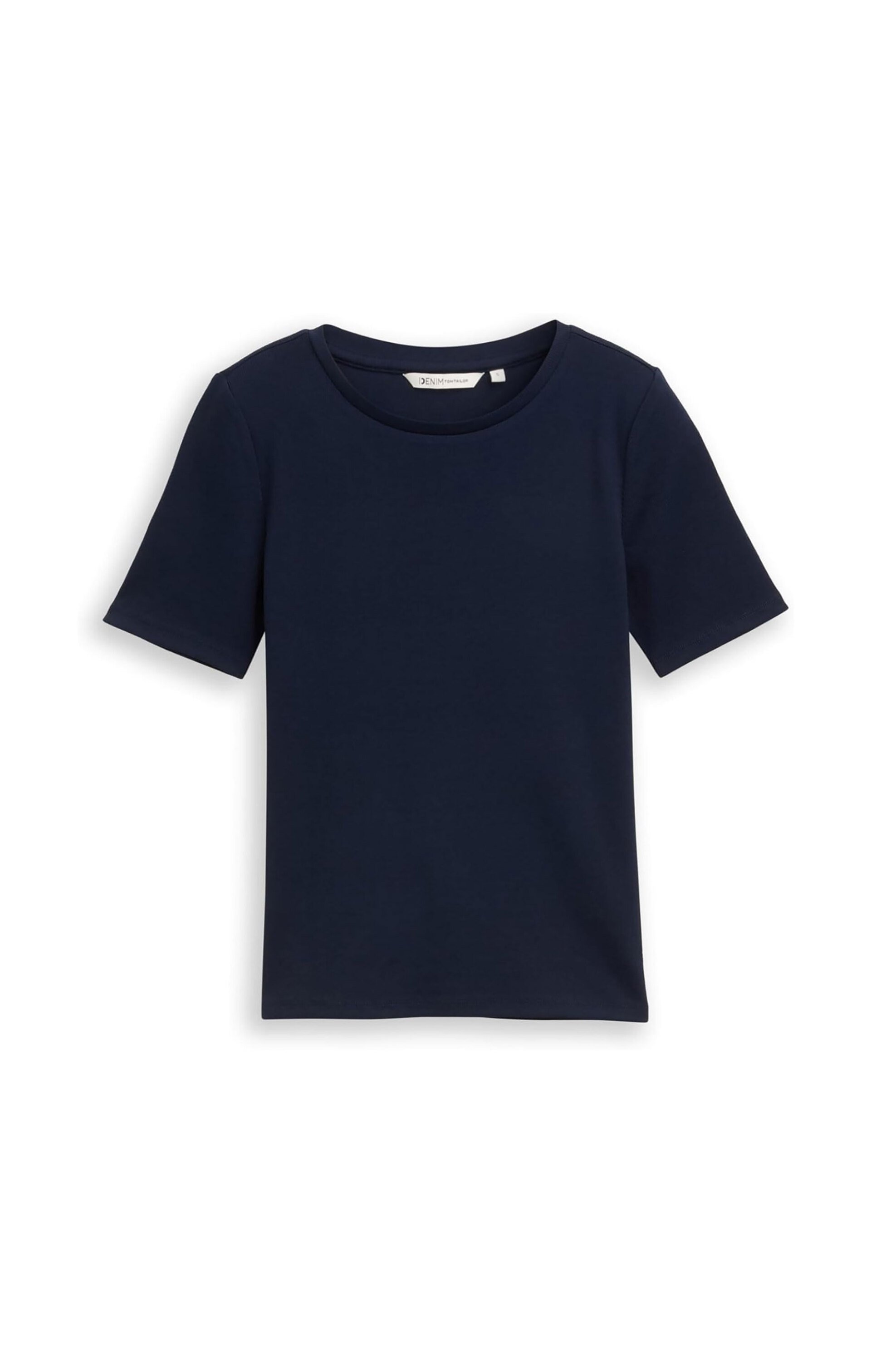 Tom Tailor Γυναικείο T-Shirt Ribbed Regular Fit - 1047860 Μπλε Σκούρο