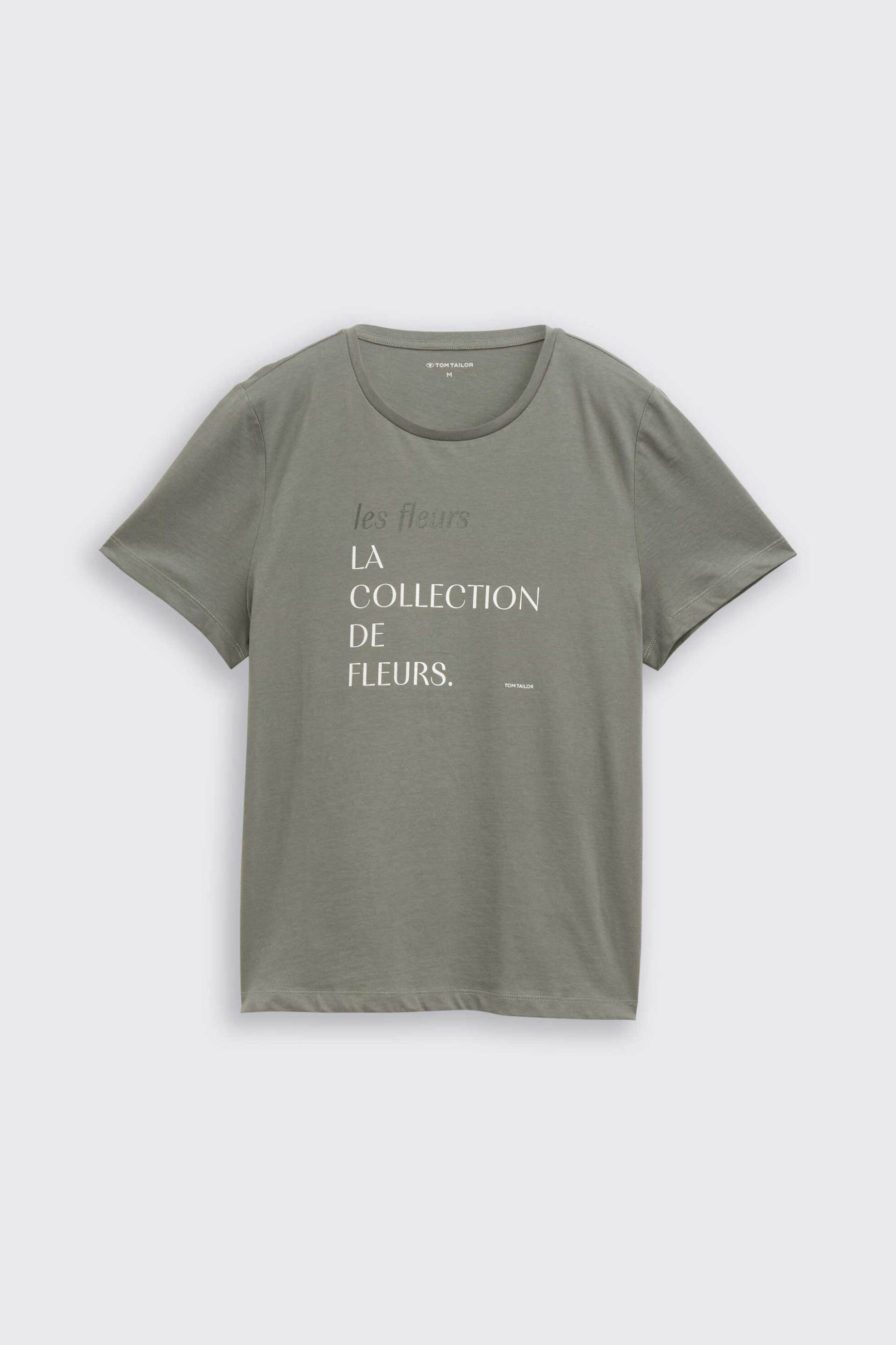 Tom Tailor Γυναικείο T-Shirt με Print Regular Fit - 1049174 Λαδί