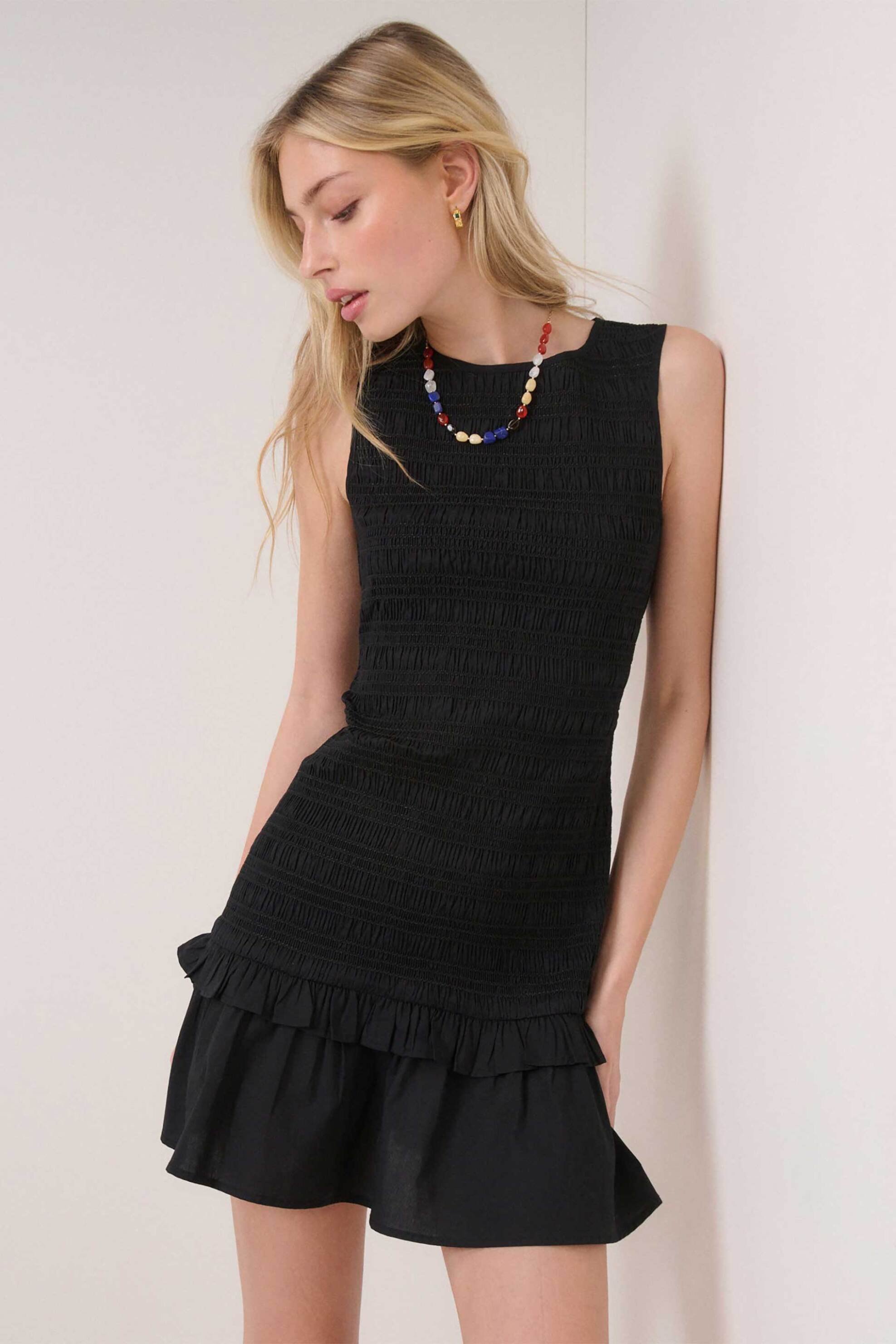 Nobody΄s Child γυναικείο φόρεμα mini "Henley" - 2614923001 Μαύρο φωτογραφία