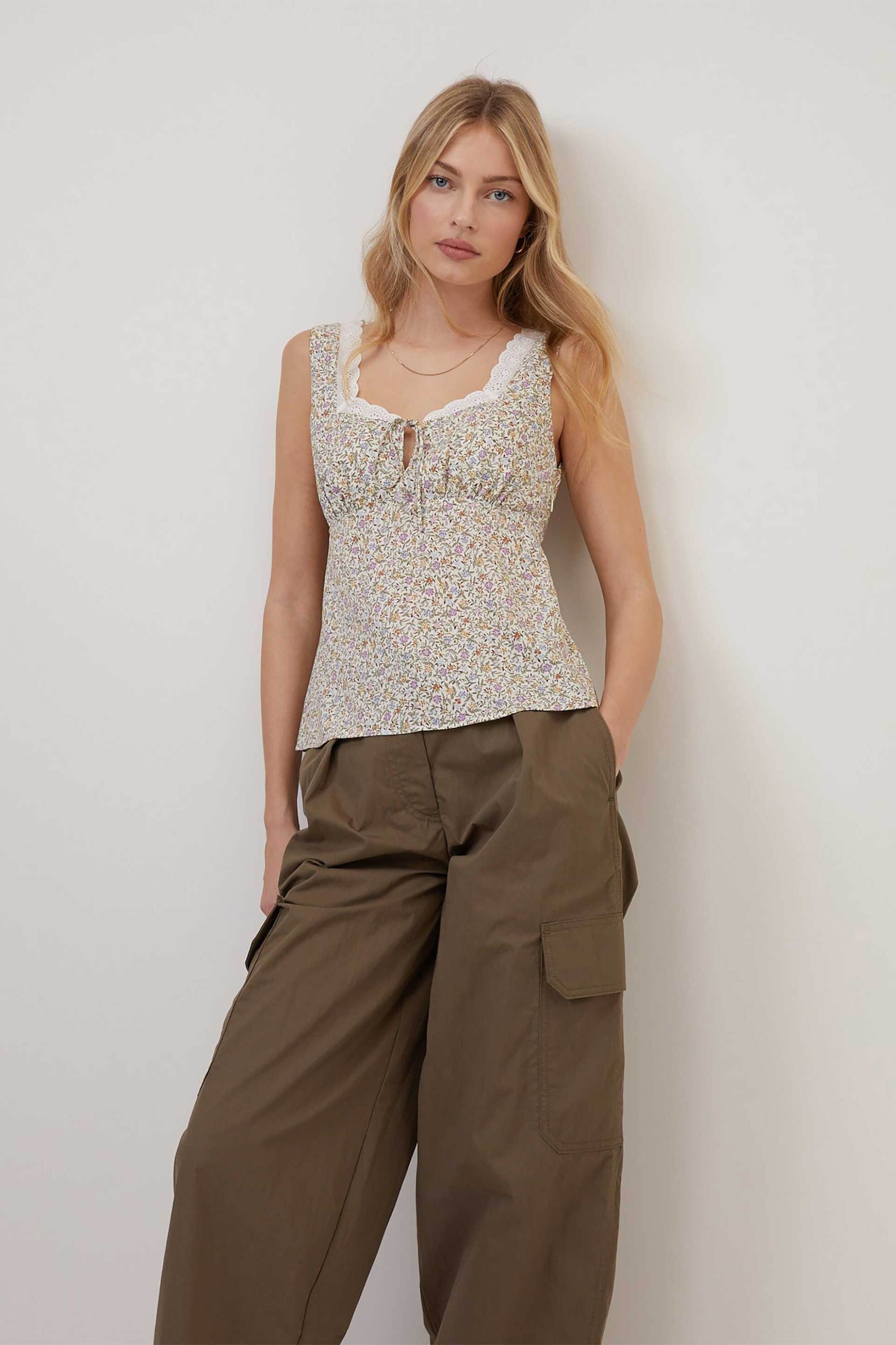 Nobody΄s Child γυναικεία μπλούζα με floral print - 2614943001 Πολύχρωμο φωτογραφία