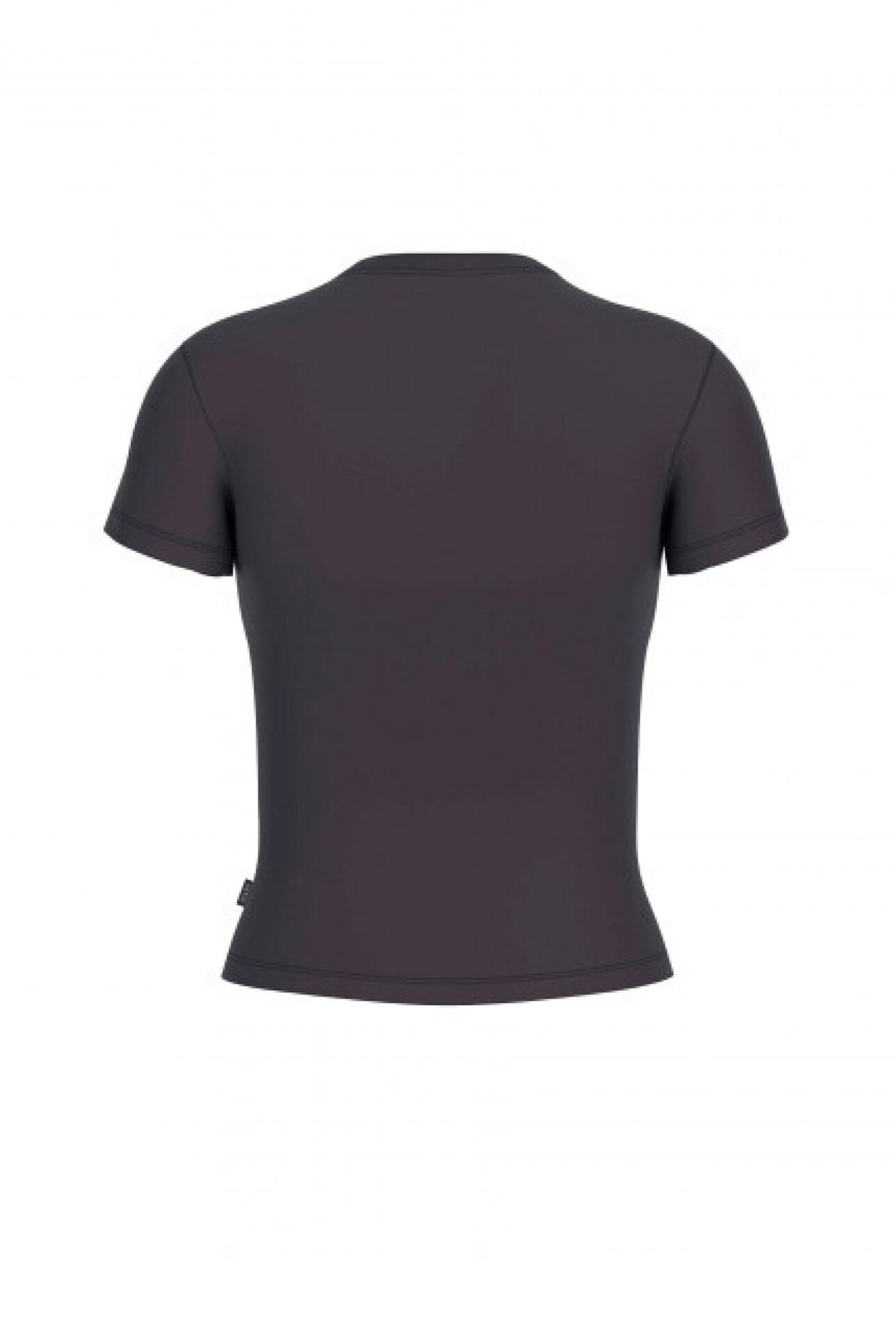 Guess γυναικείο T-shirt με τριγωνικό λογότυπο μπροστά - W4YI04J1314 Μαύρο