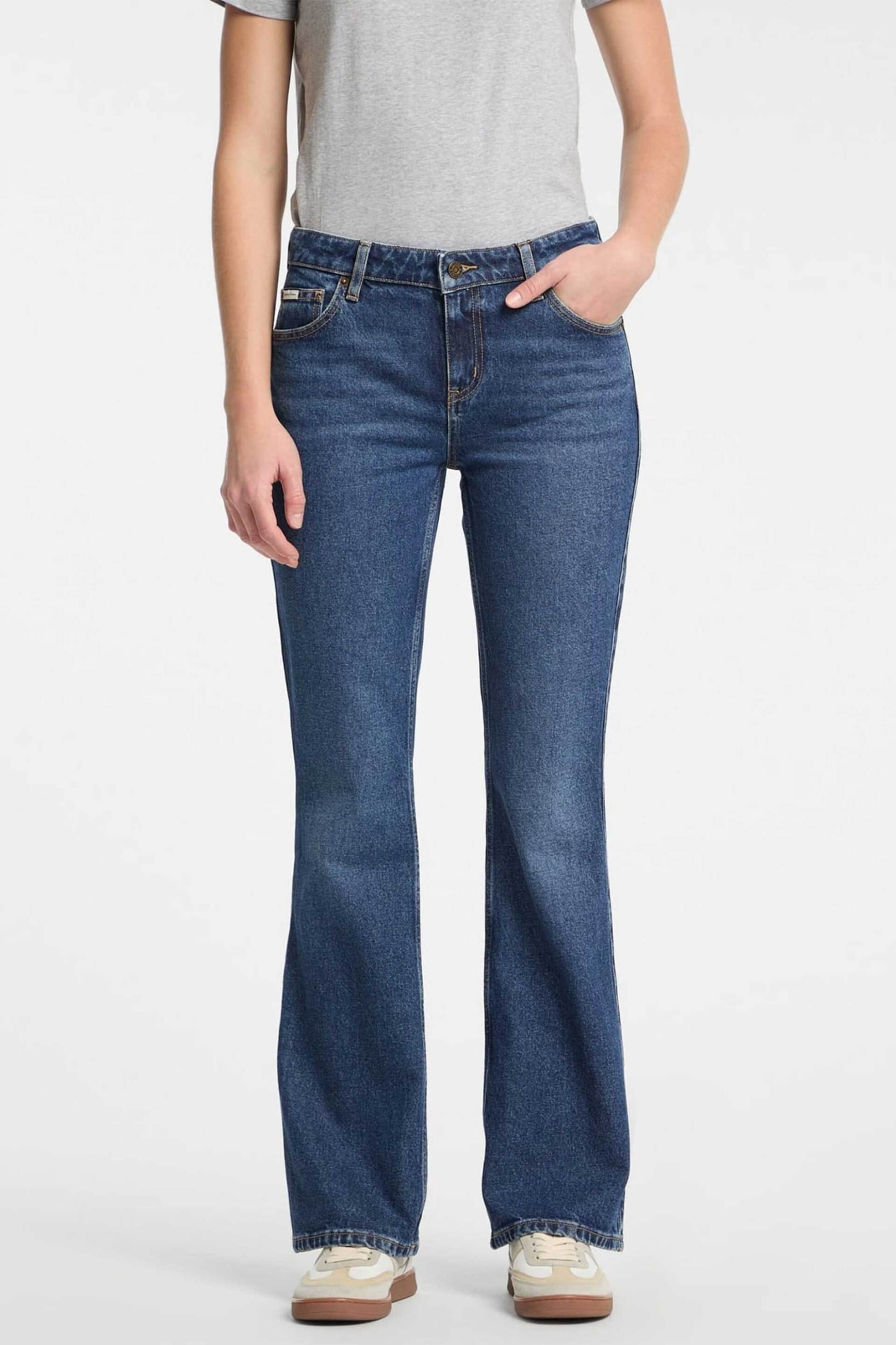 GUESS Guess γυναικείο τζιν παντελόνι πεντάτσεπο Bootcut - W5RA1SD5M44 Denim Blue Σκούρο - 2