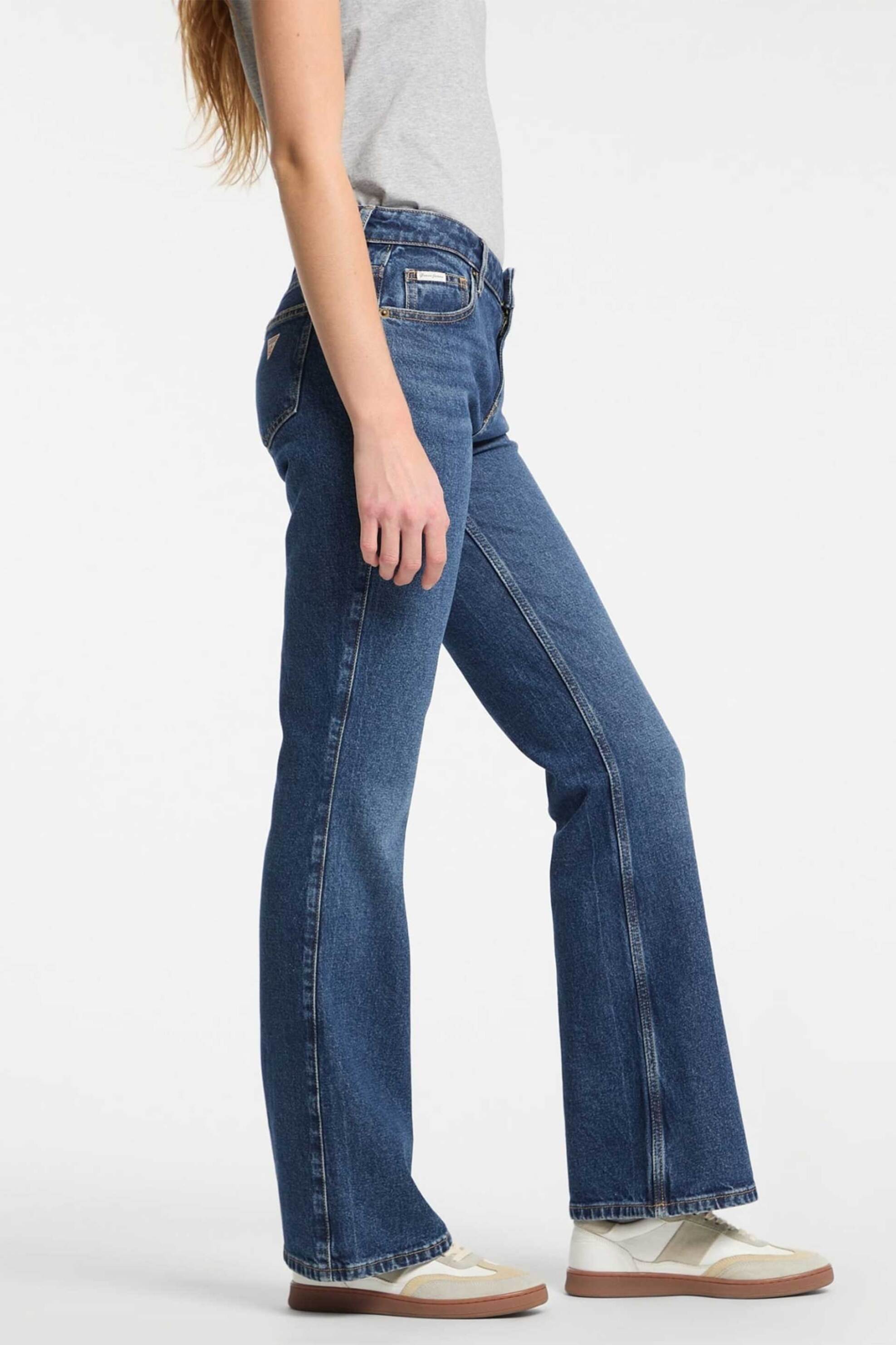 GUESS Guess γυναικείο τζιν παντελόνι πεντάτσεπο Bootcut - W5RA1SD5M44 Denim Blue Σκούρο - 3