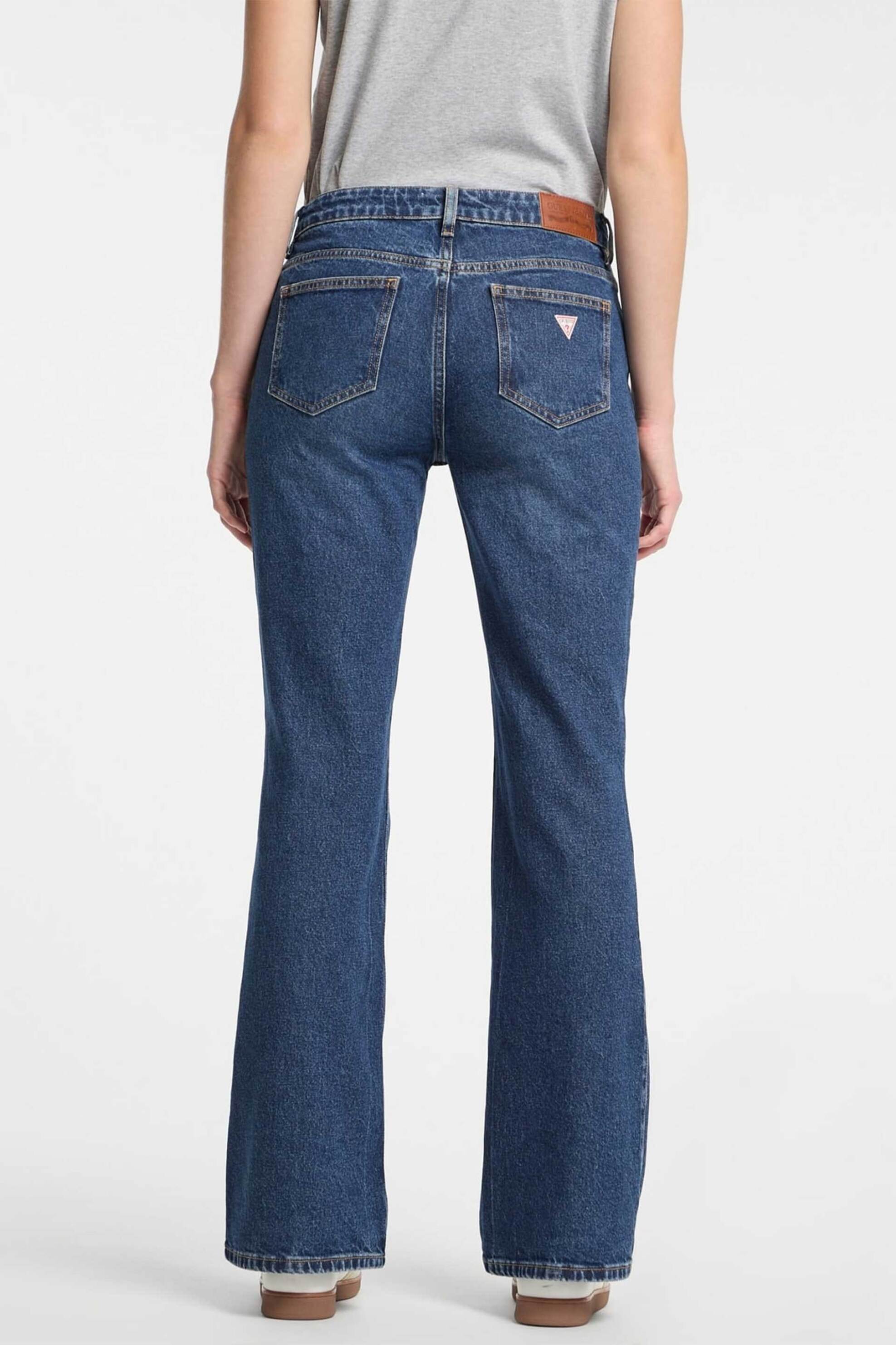GUESS Guess γυναικείο τζιν παντελόνι πεντάτσεπο Bootcut - W5RA1SD5M44 Denim Blue Σκούρο - 4