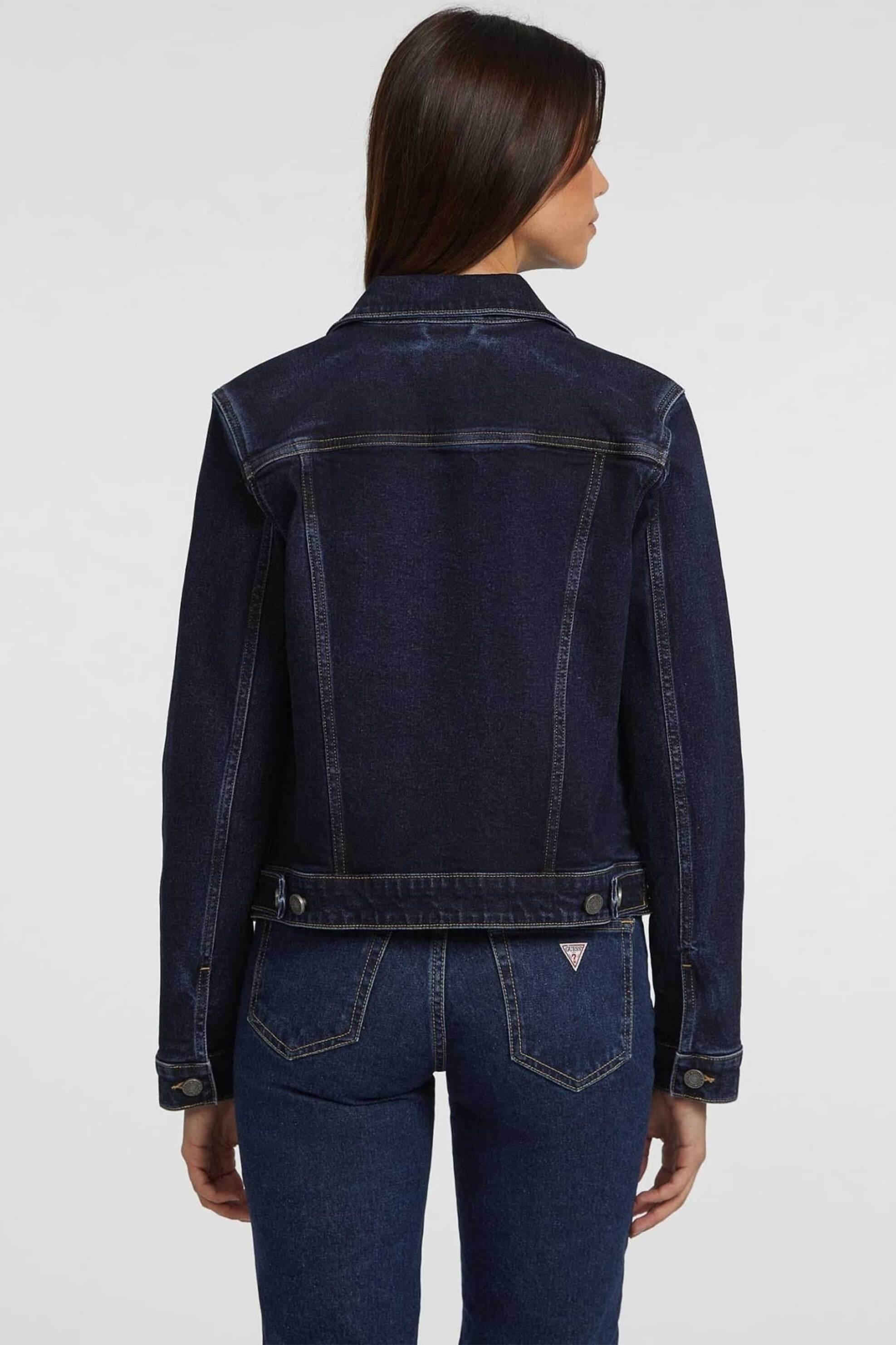 Guess γυναικείο denim jacket Slim Fit - W4YN55D5CB1 Denim Blue φωτογραφία