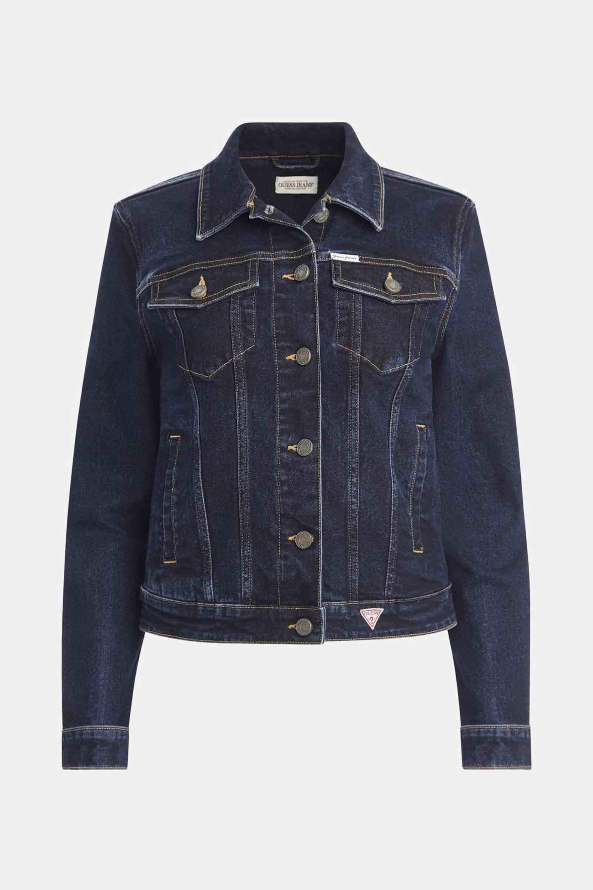 Guess γυναικείο denim jacket Slim Fit - W4YN55D5CB1 Denim Blue φωτογραφία