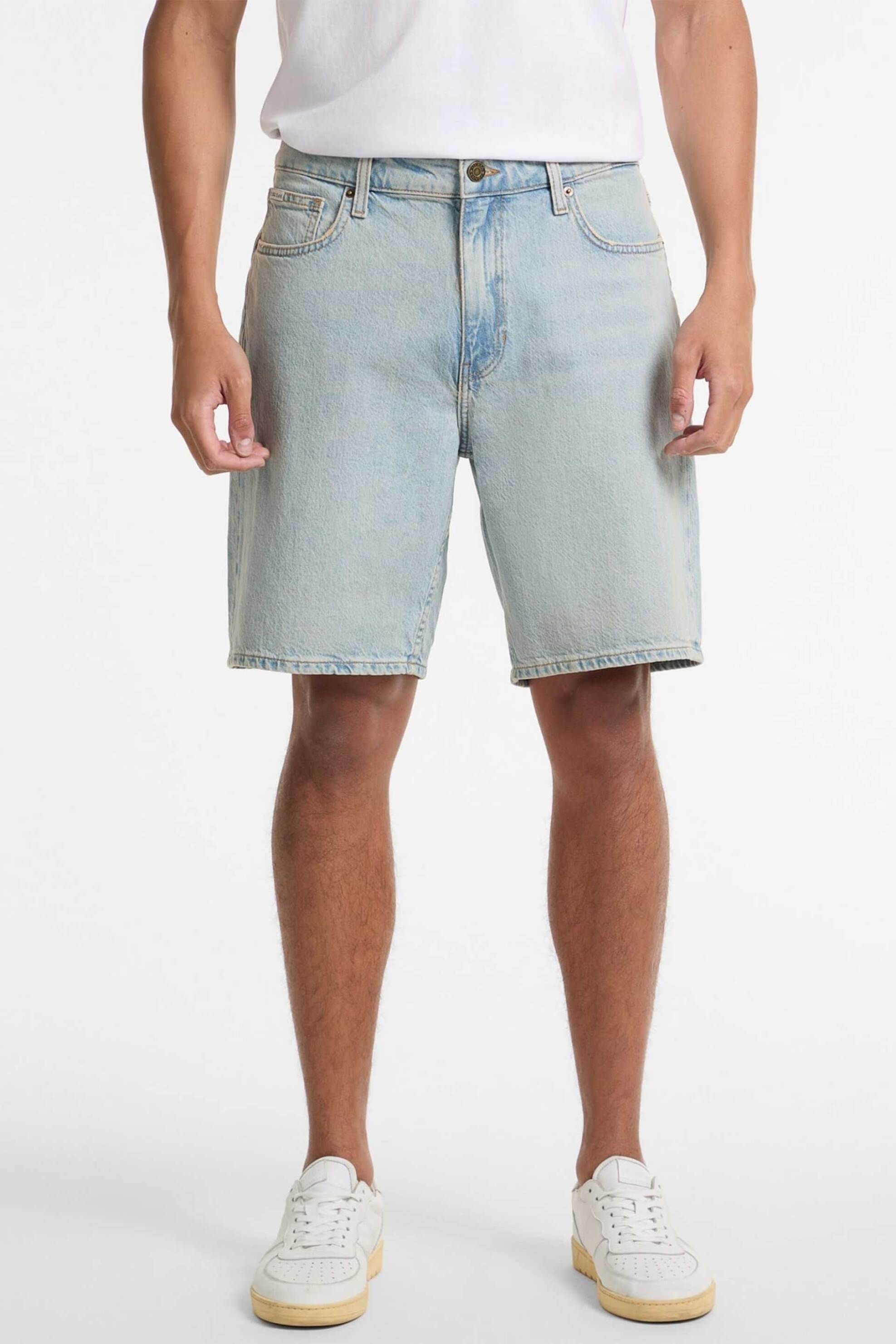 Guess ανδρική denim βερμούδα πεντάτσεπη Regular Fit - M4YD37D5M51 Denim Blue Ανοιχτό φωτογραφία