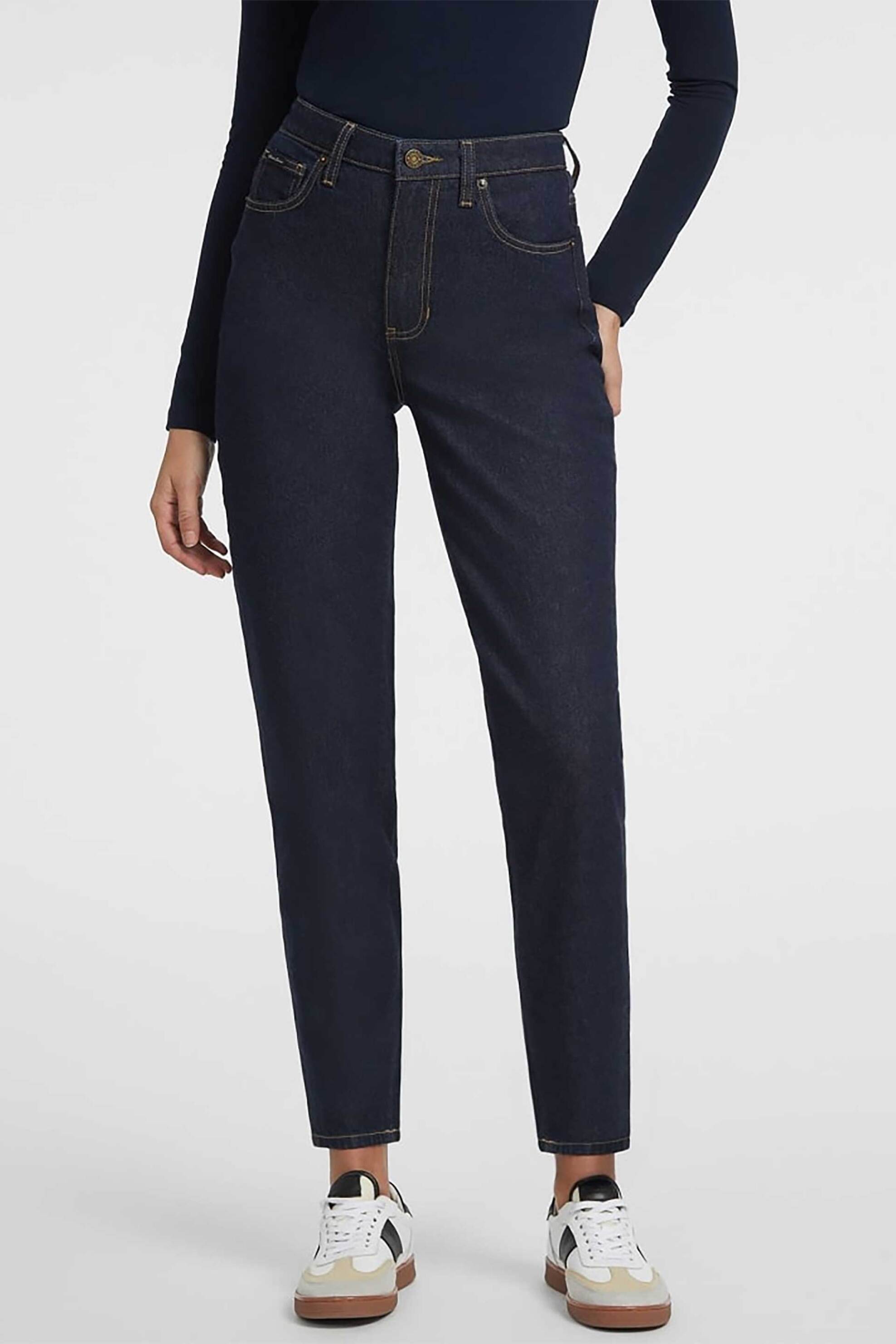 Guess γυναικείο τζιν παντελόνι πεντάτσεπο Mom Fit "G06" - W4YA0DD5CC1 Denim Blue Σκούρο φωτογραφία