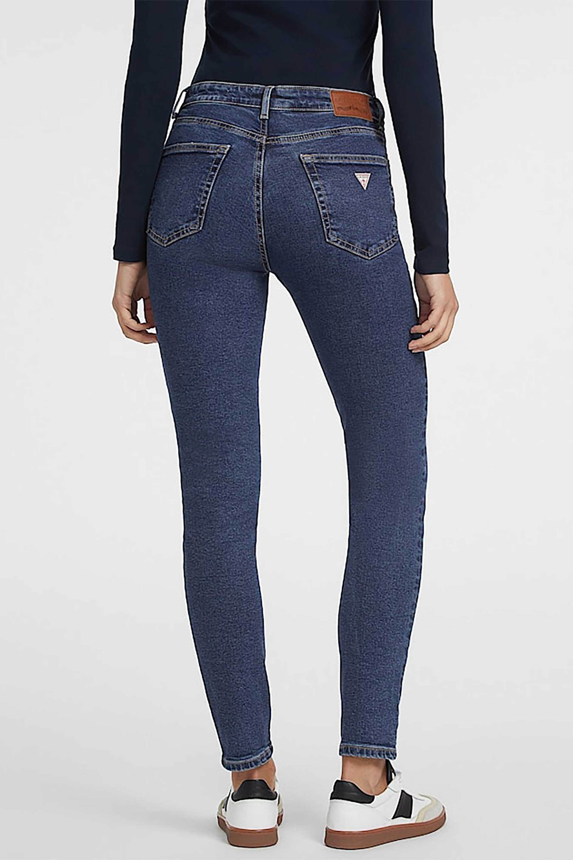 Guess γυναικείο τζιν παντελόνι πεντάτσεπο Skinny Fit "G05" - W4YA92D5CB2 Denim Blue Σκούρο φωτογραφία