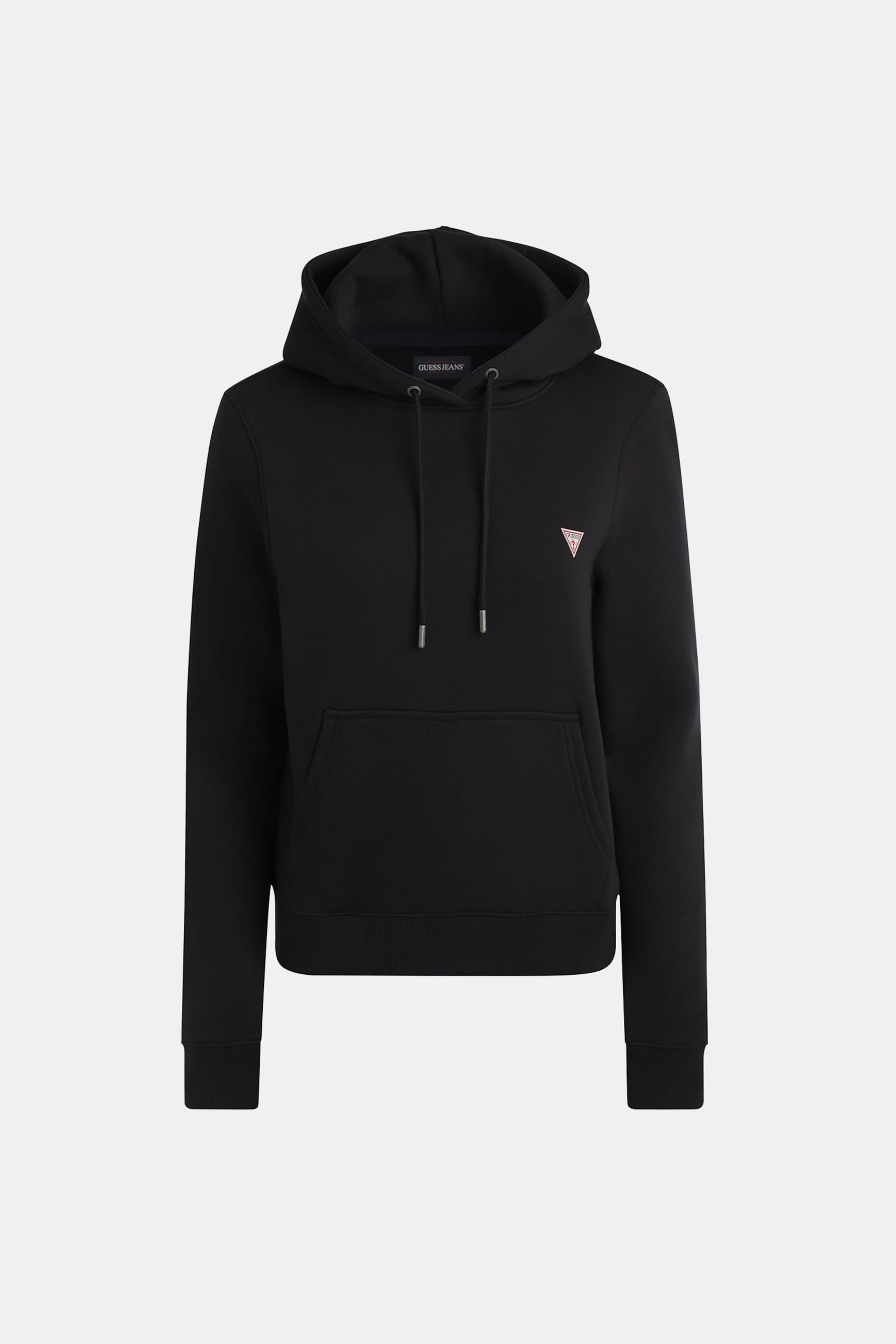 Guess γυναικεία μπλούζα φούτερ με logo print και κουκούλα - W4YQ04KC811 Μαύρο φωτογραφία