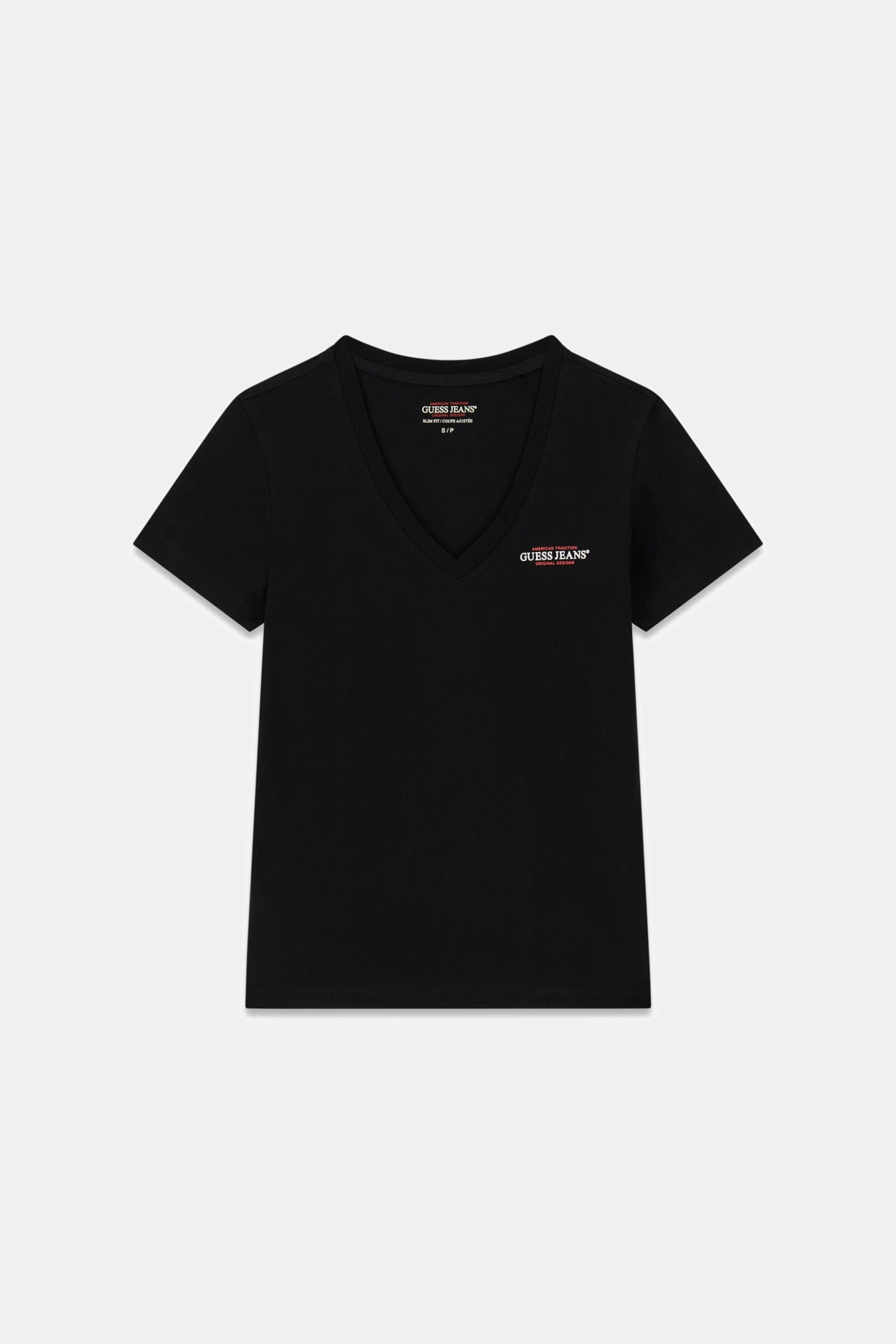 GUESS Guess γυναικείο T-shirt με λογότυπο Slim Fit - W4YI23J1314 Μαύρο - 4