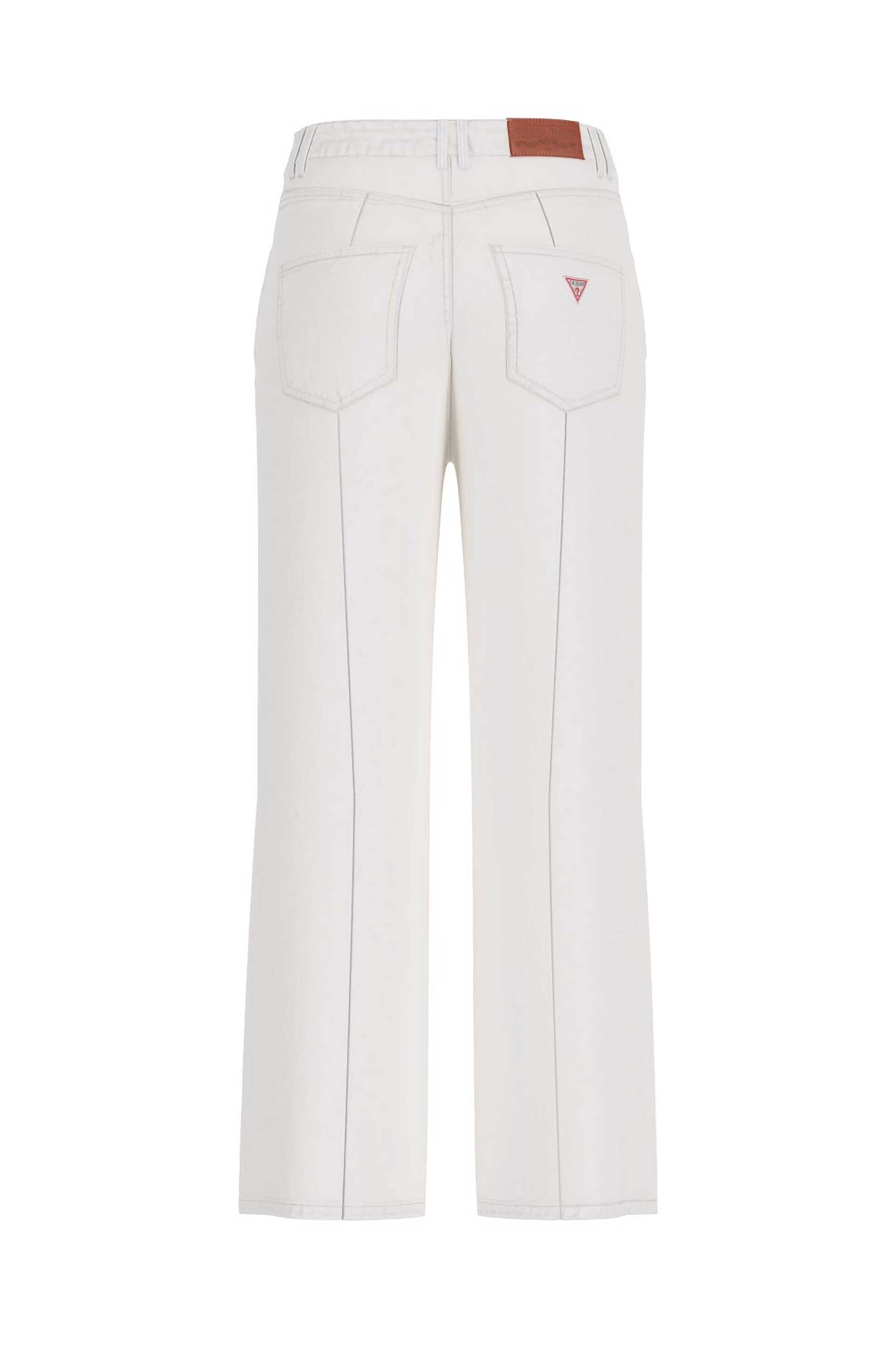 Guess Γυναικείο Τζιν Παντελόνι Πεντάτσεπο Straight Leg G08 - W6Ra1Hd6521 Λευκό