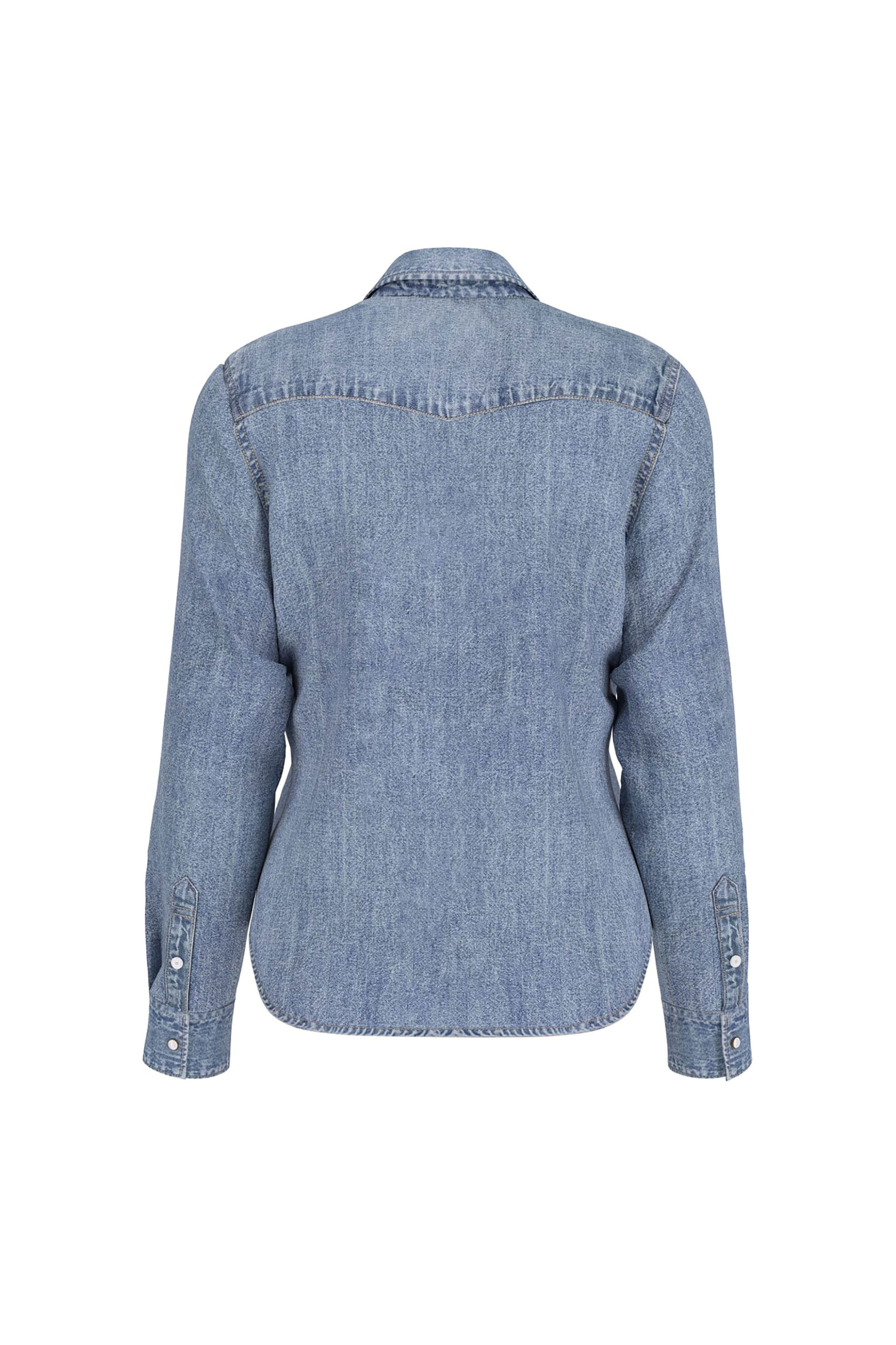 Guess Γυναικείο Πουκάμισο Denim Slim Fit - W5Rh35D5M81 Blue Ανοιχτό