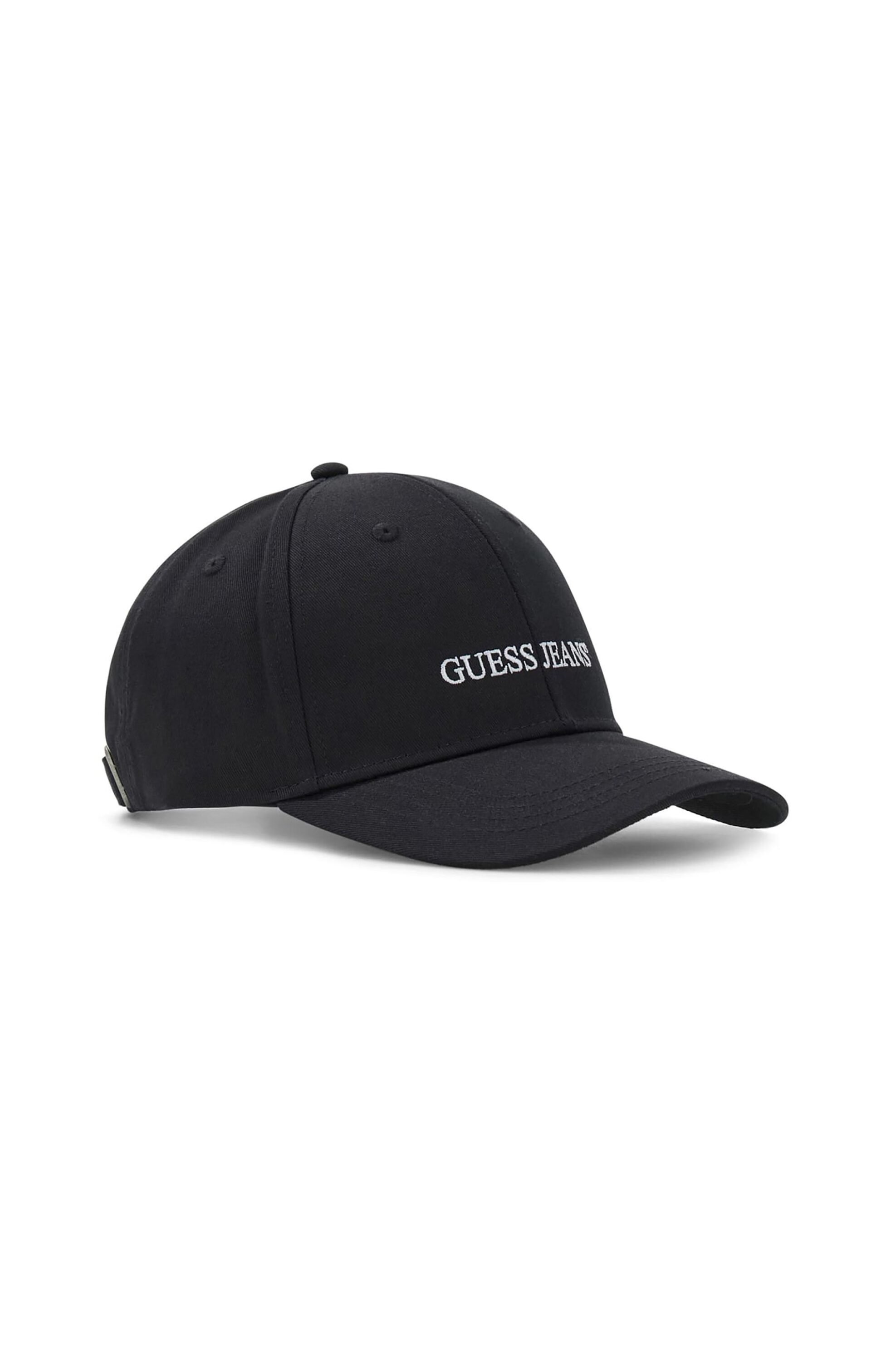 Guess ανδρικό καπέλο jockey με κεντημένο λογότυπο - M4BZ26WF8V1 Μαύρο