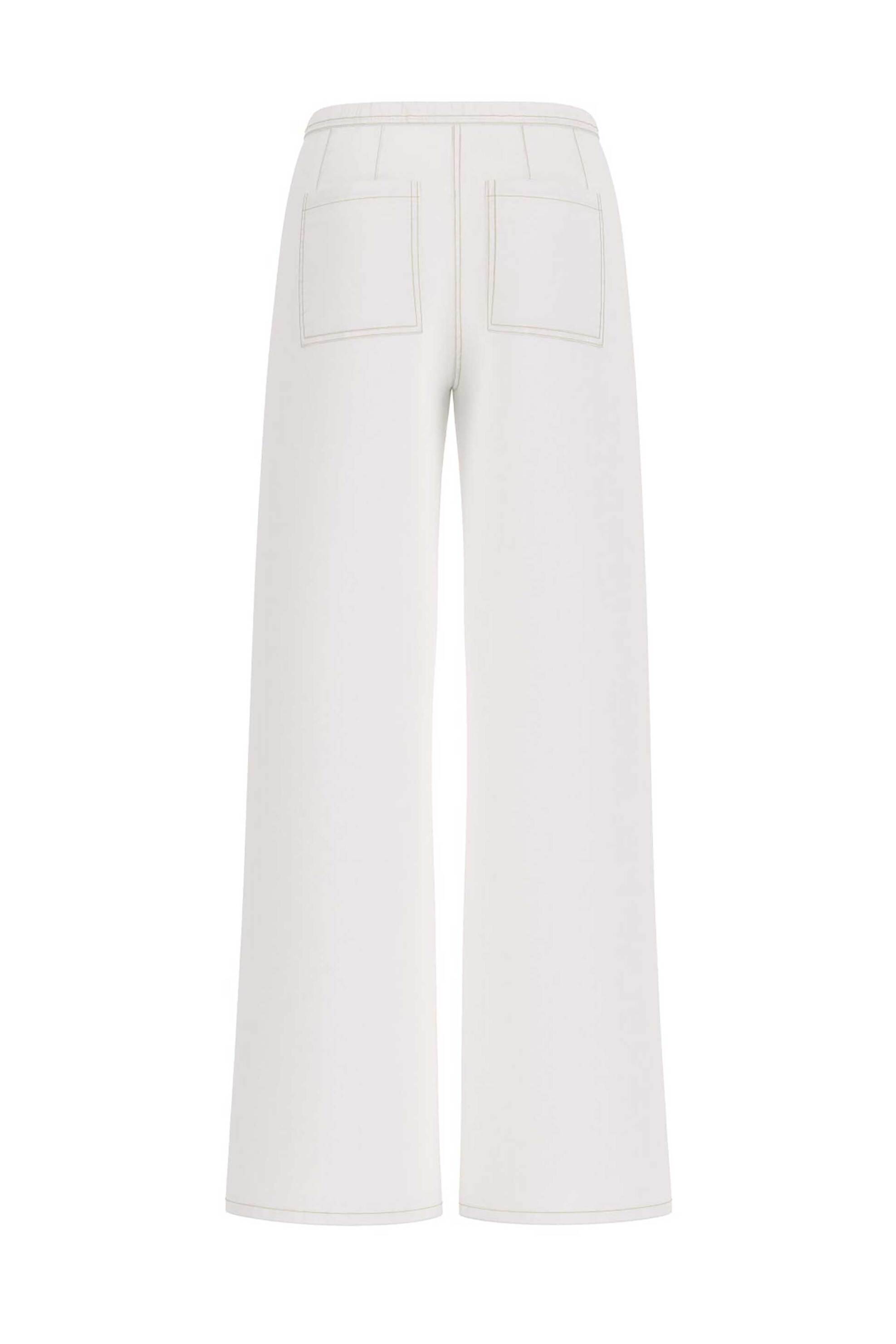Guess γυναικείο τζιν παντελόνι με ελαστική μέση Extra Wide Leg - W6GA2JD5NW2 Λευκό