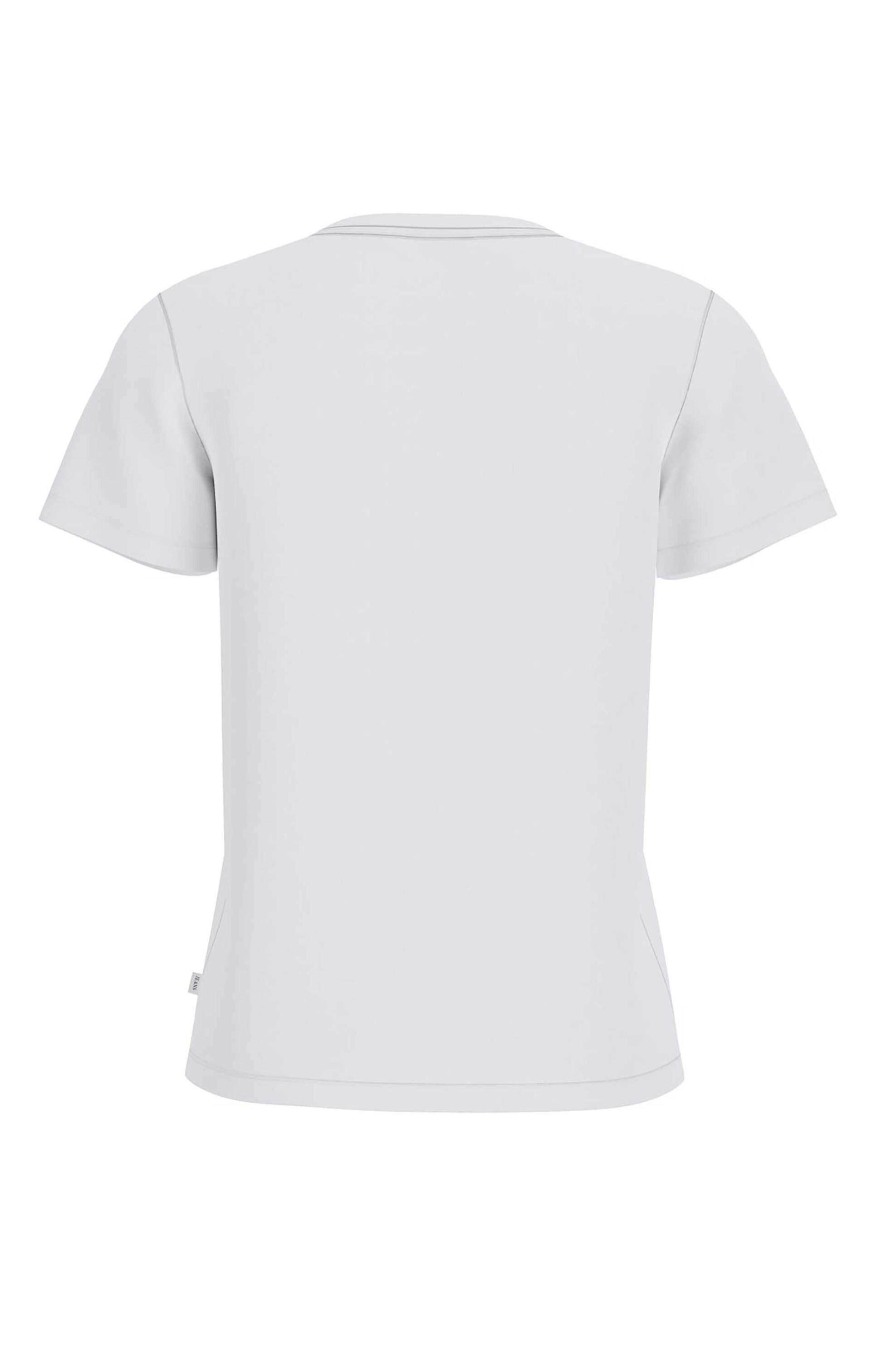 Guess γυναικείο T-shirt με print Regular Fit - W6GI45K8HM0 Λευκό