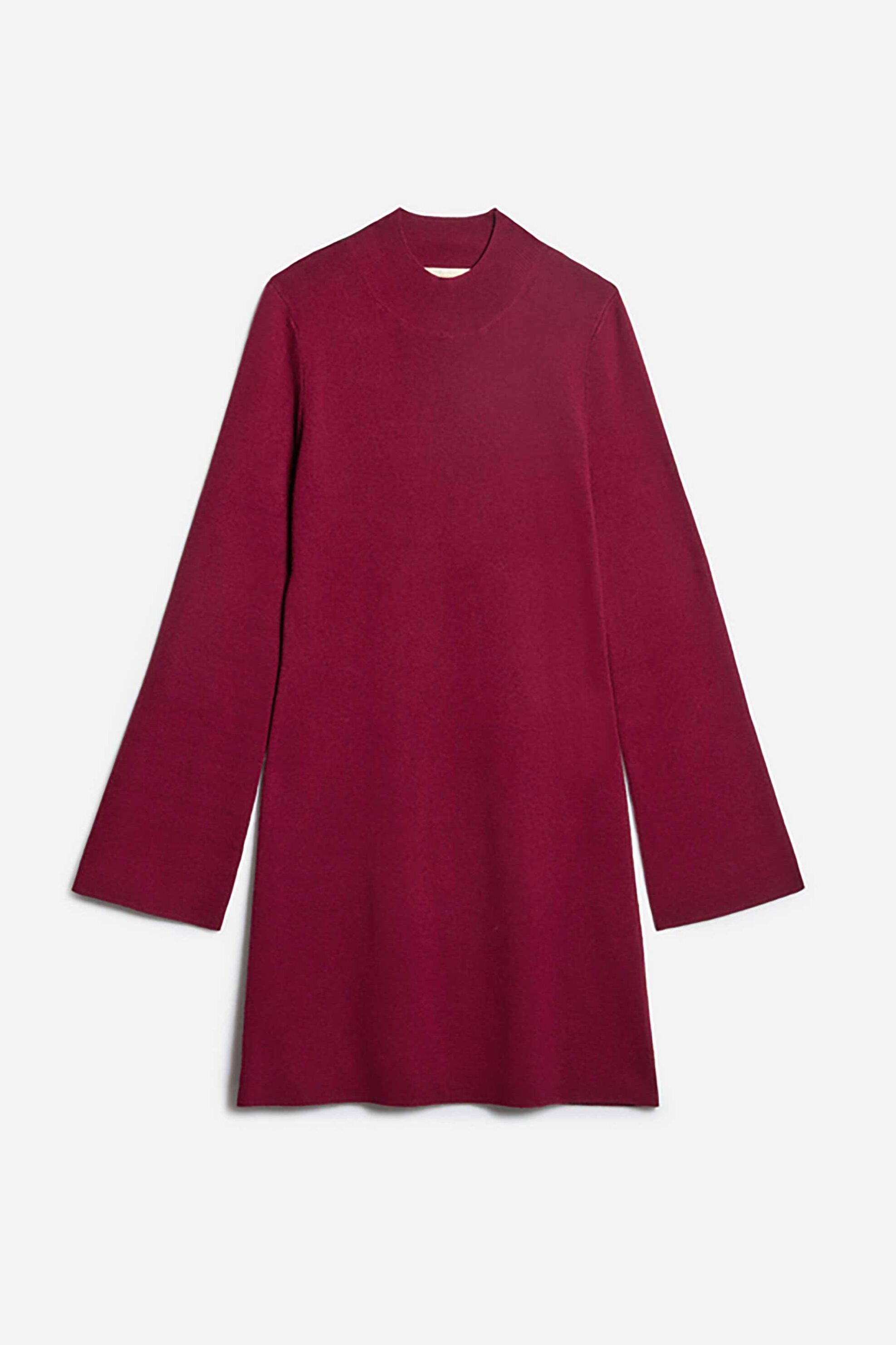 Vanessa Bruno γυναικείο mini φόρεμα πλεκτό Straight fit "Florane" - 3HVC10-V08722 Βυσσινί φωτογραφία