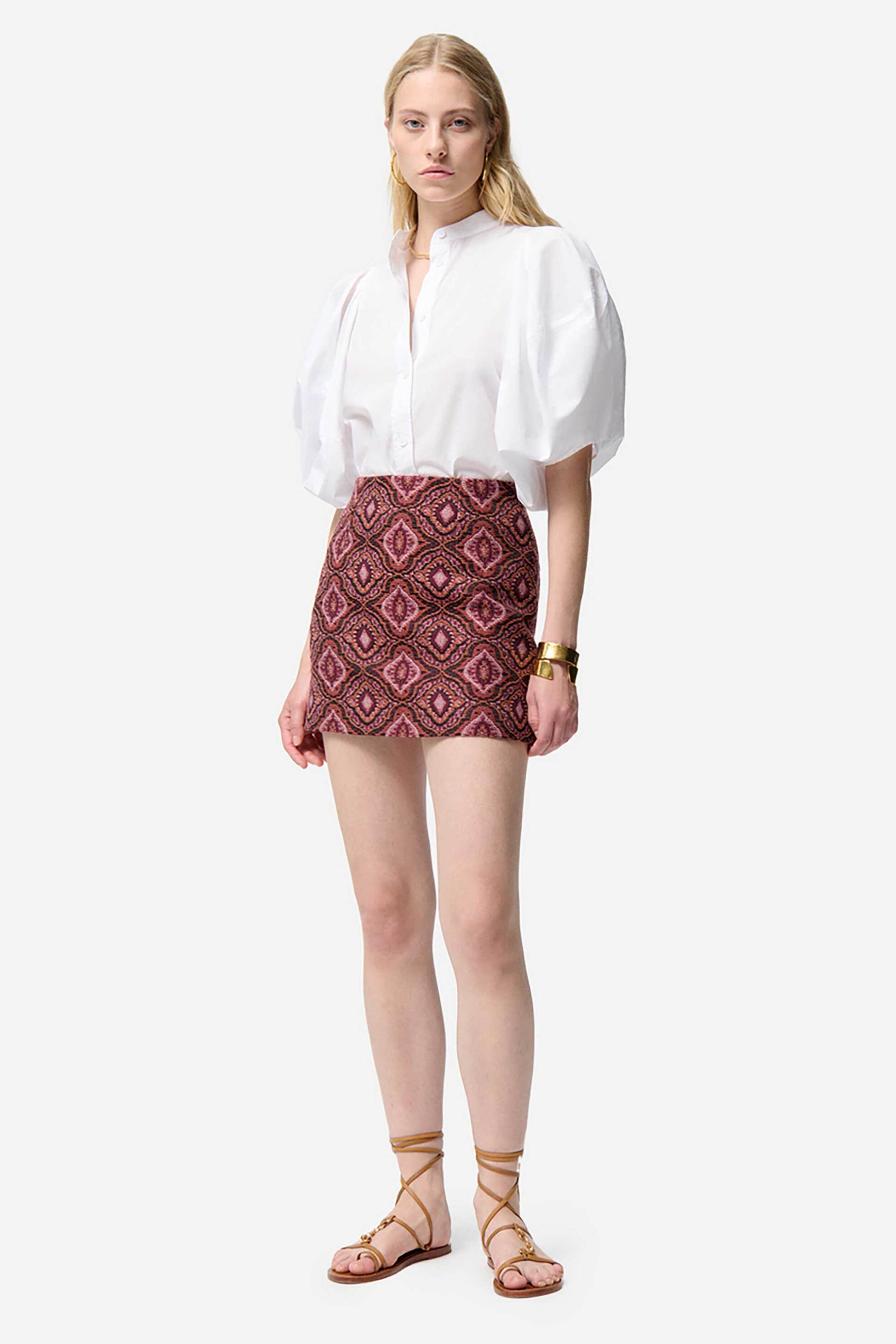 Vanessa Bruno γυναικεία mini φούστα jacquard με γεωμετρικό σχέδιο "Fall"