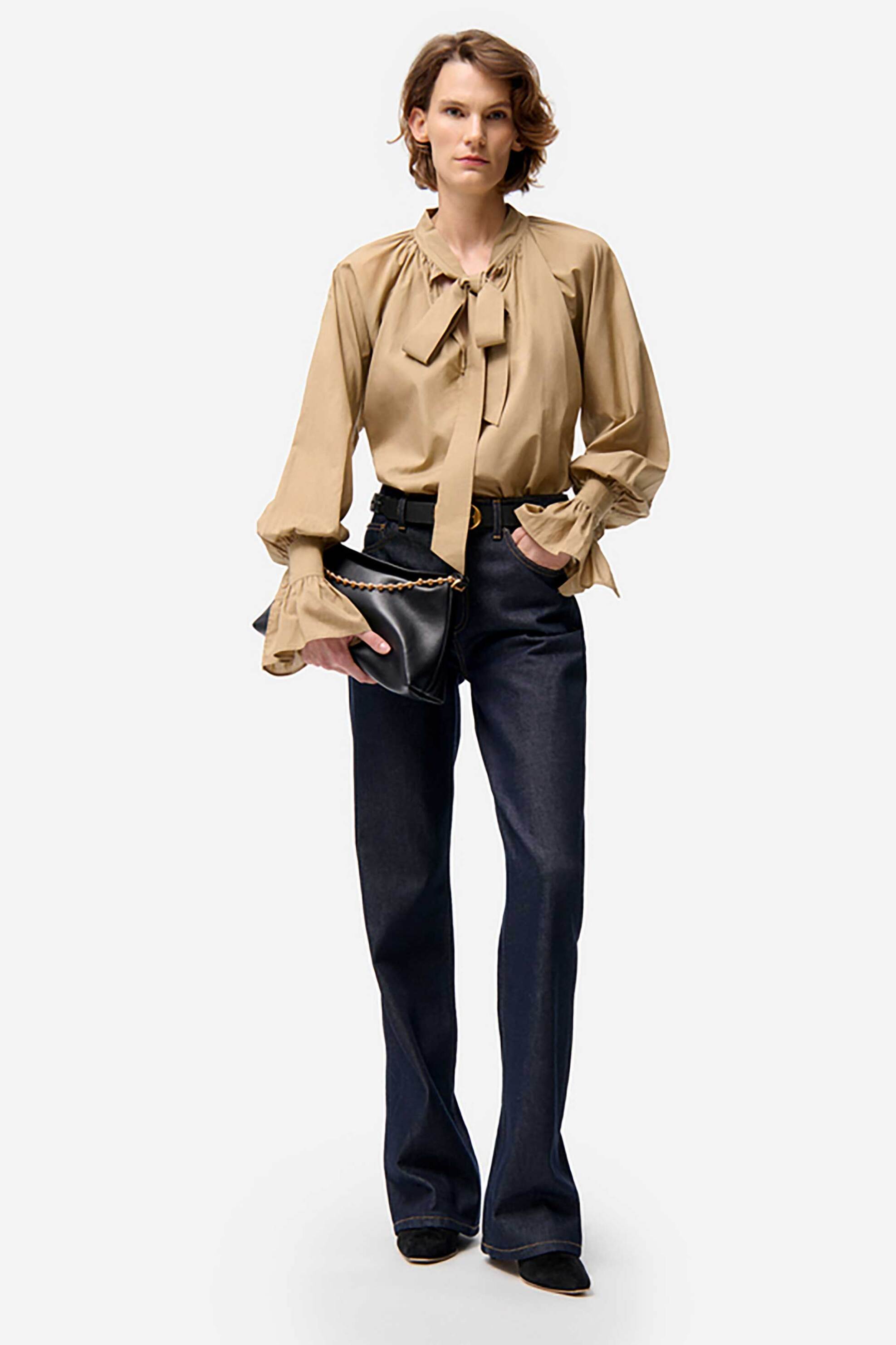 Vanessa Bruno γυναικεία μπλούζα με βολάν "Fatima" - 4EVA69-V09816 Μπεζ φωτογραφία