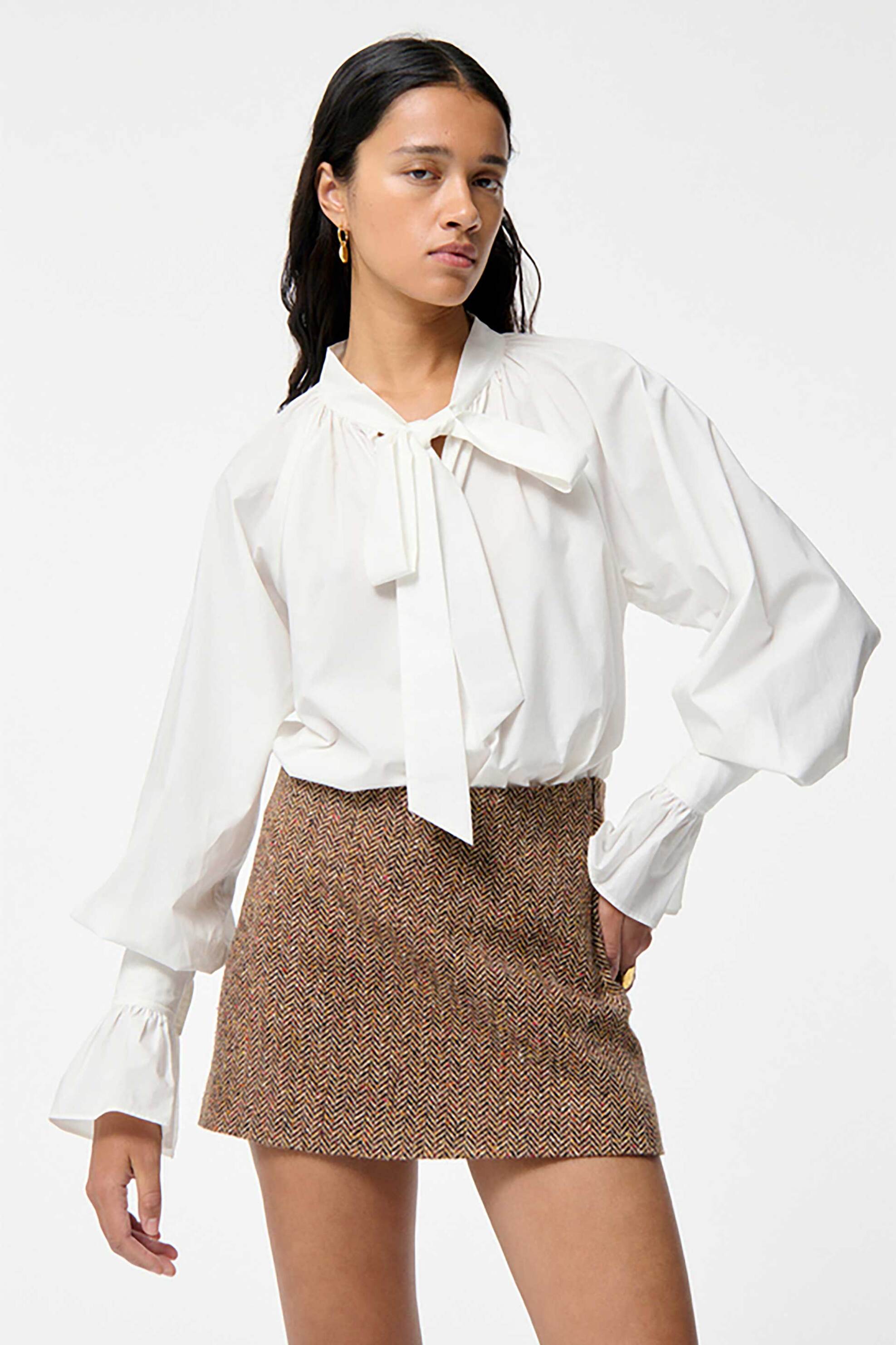 VANESSA BRUNO Vanessa Bruno γυναικεία μπλούζα με βολάν "Fatima" - 4EVA69-V09816 Εκρού