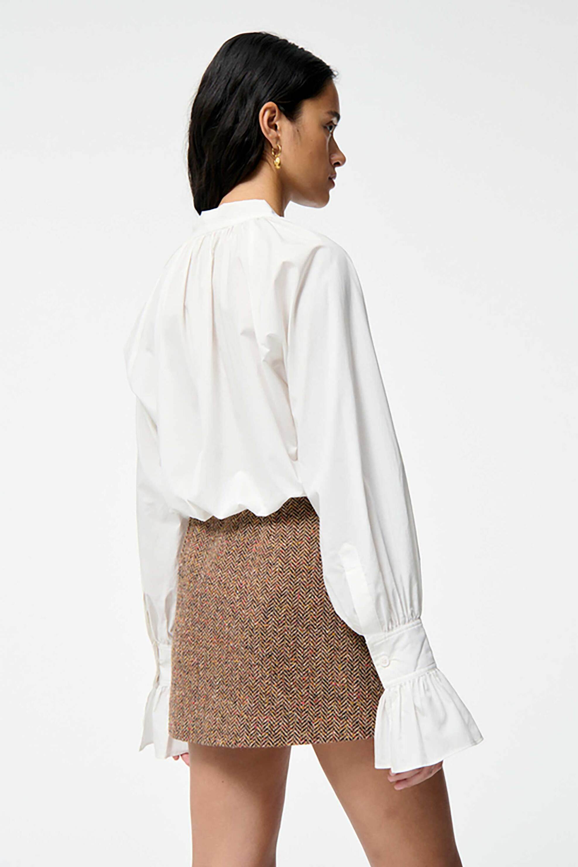 Vanessa Bruno γυναικεία μπλούζα με βολάν "Fatima" - 4EVA69-V09816 Εκρού φωτογραφία