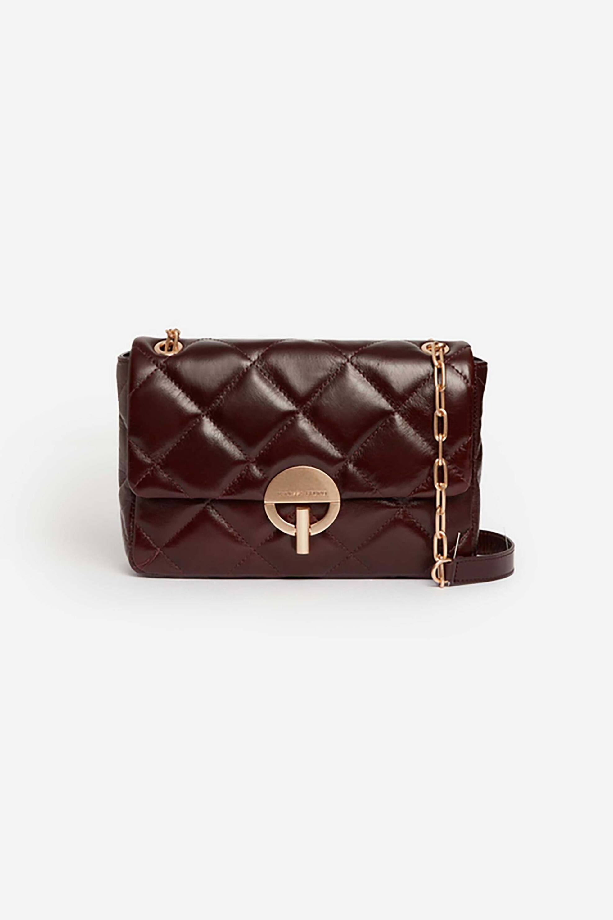 VANESSA BRUNO Vanessa Bruno γυναικεία τσάντα ώμου καπιτονέ "Large Moon" - 4HVD84-V40329 Καφέ Σκούρο