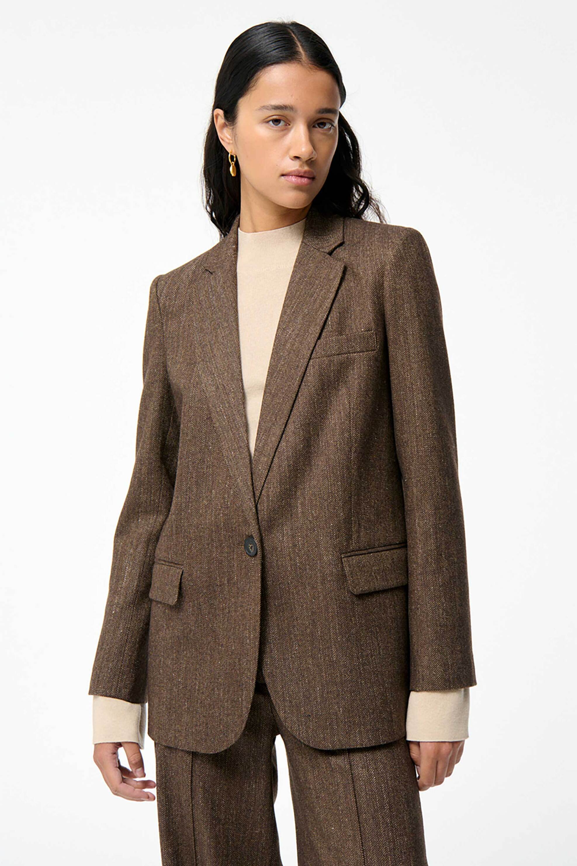 VANESSA BRUNO Vanessa Bruno γυναικείο σακάκι "Tilia" - 5HVA40-V02301 Καφέ