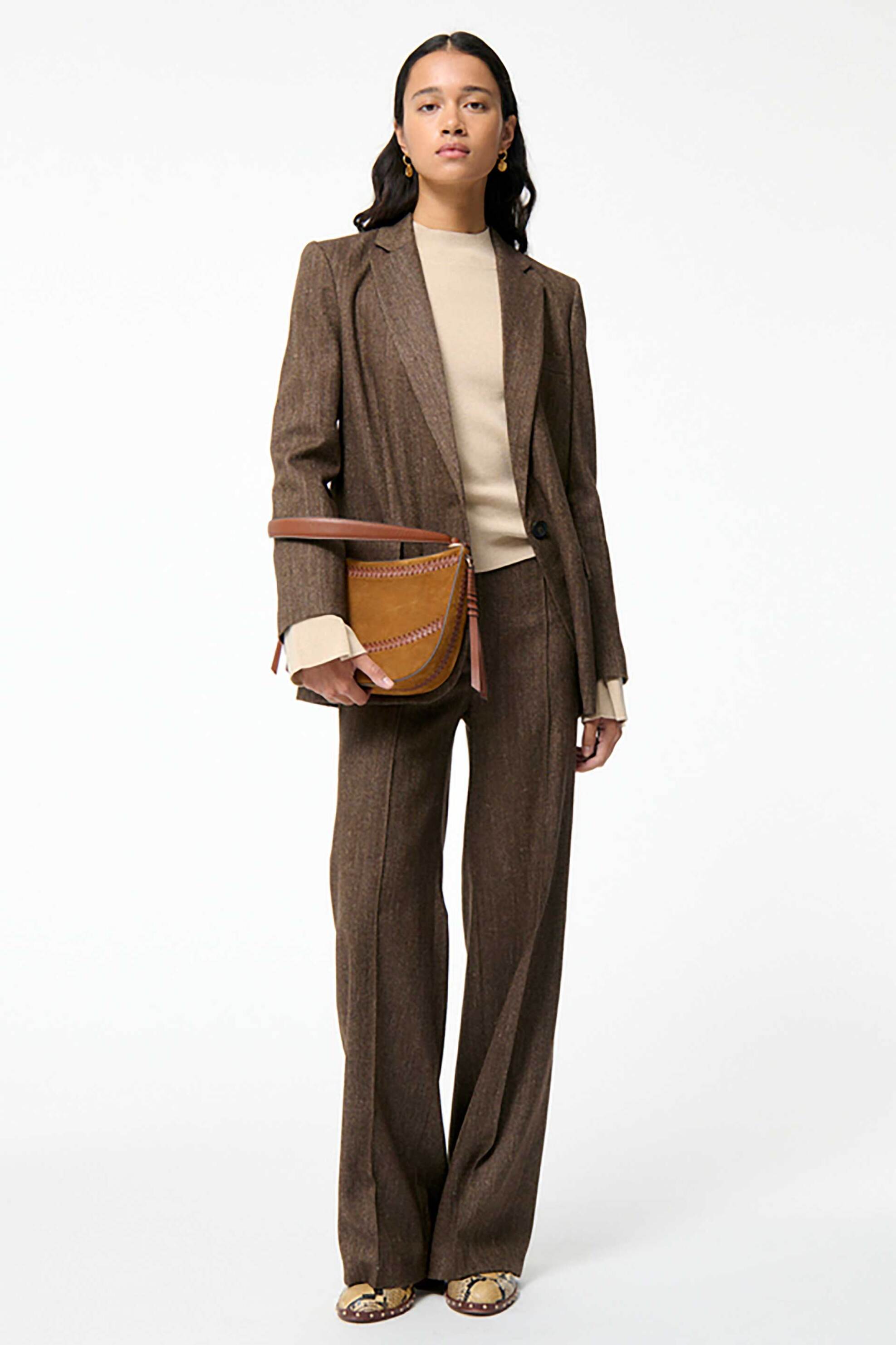 Vanessa Bruno γυναικείο σακάκι "Tilia" - 5HVA40-V02301 Καφέ φωτογραφία