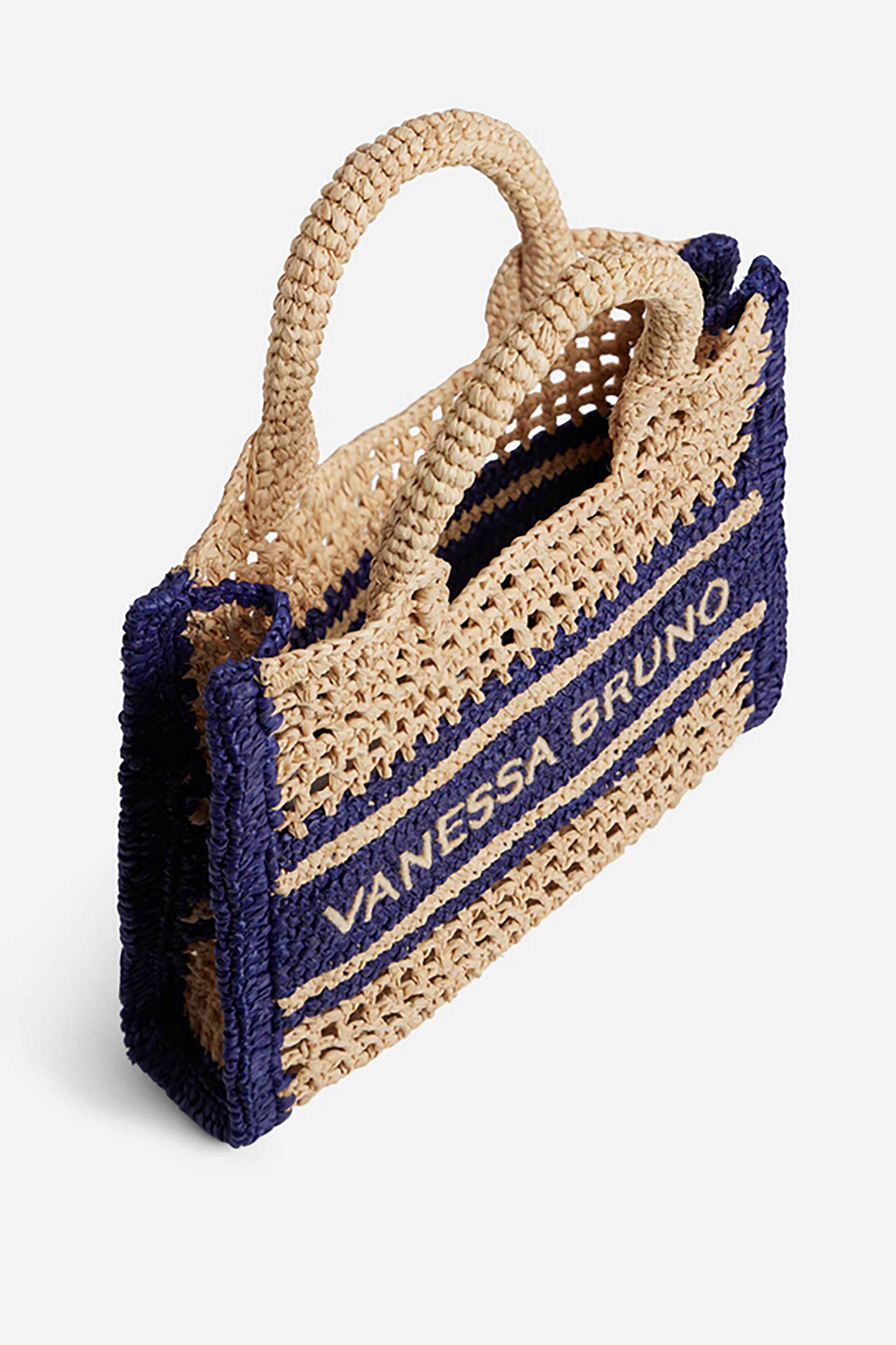 VANESSA BRUNO Vanessa Bruno γυναικείo mini bag "Raffia" - 6EVE60-V40884 Μπλε - 3