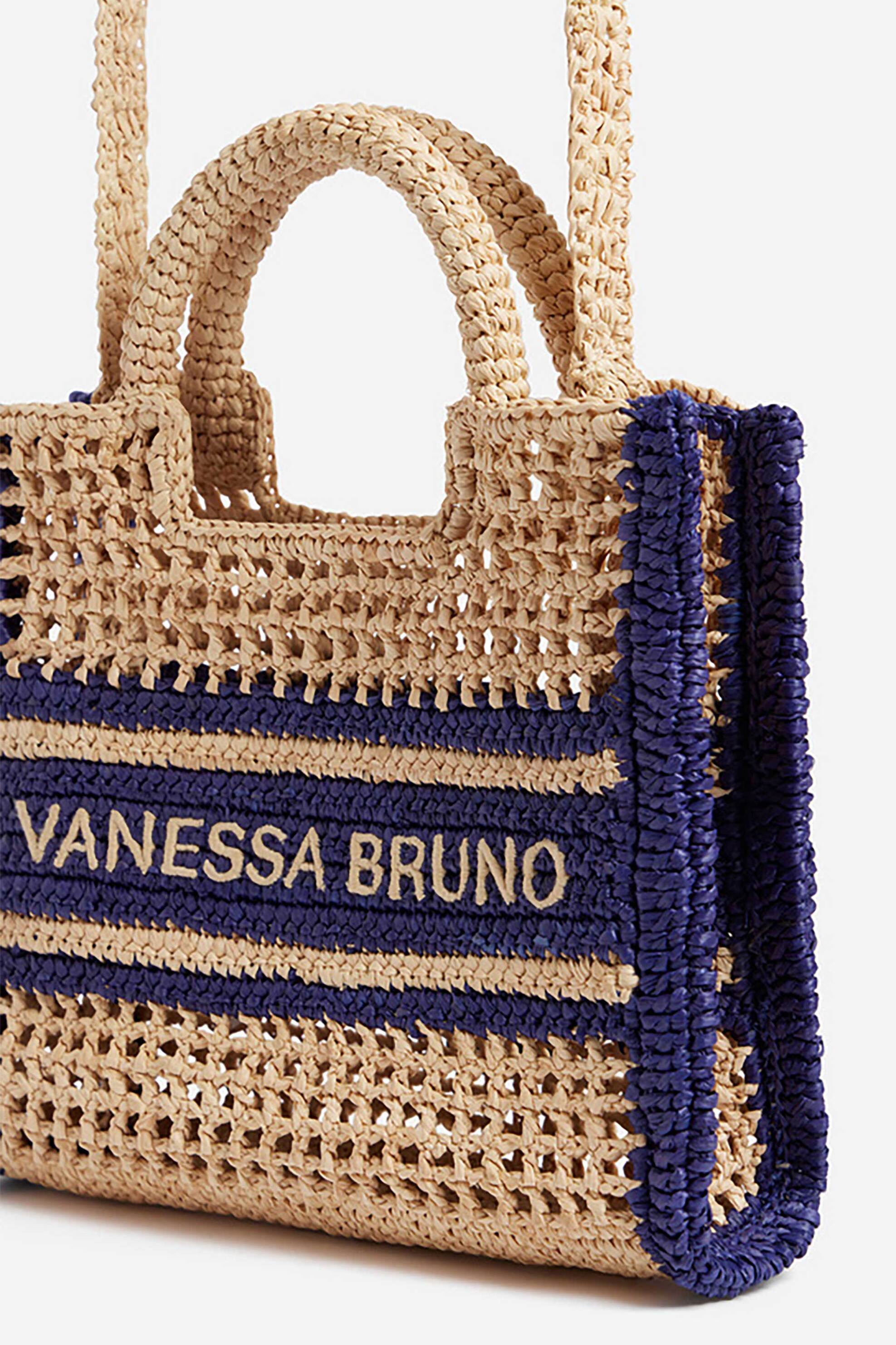 Vanessa Bruno Γυναικείo Mini Bag Raffia - 6Eve60-V40884 Μπλε