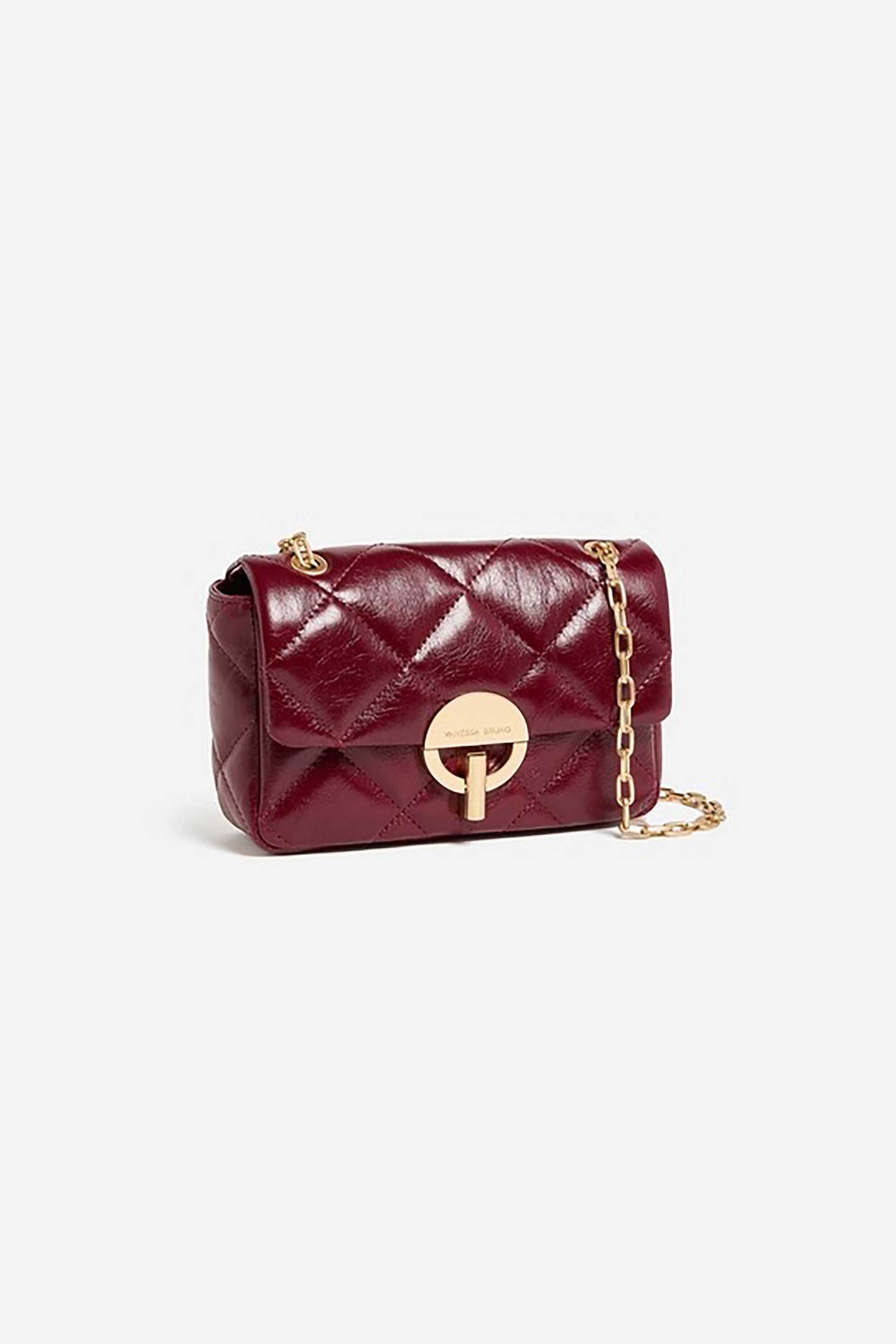 Vanessa Bruno γυναικεία δερμάτινη τσάντα ώμου/crossbody με καπιτονέ σχέδιο 