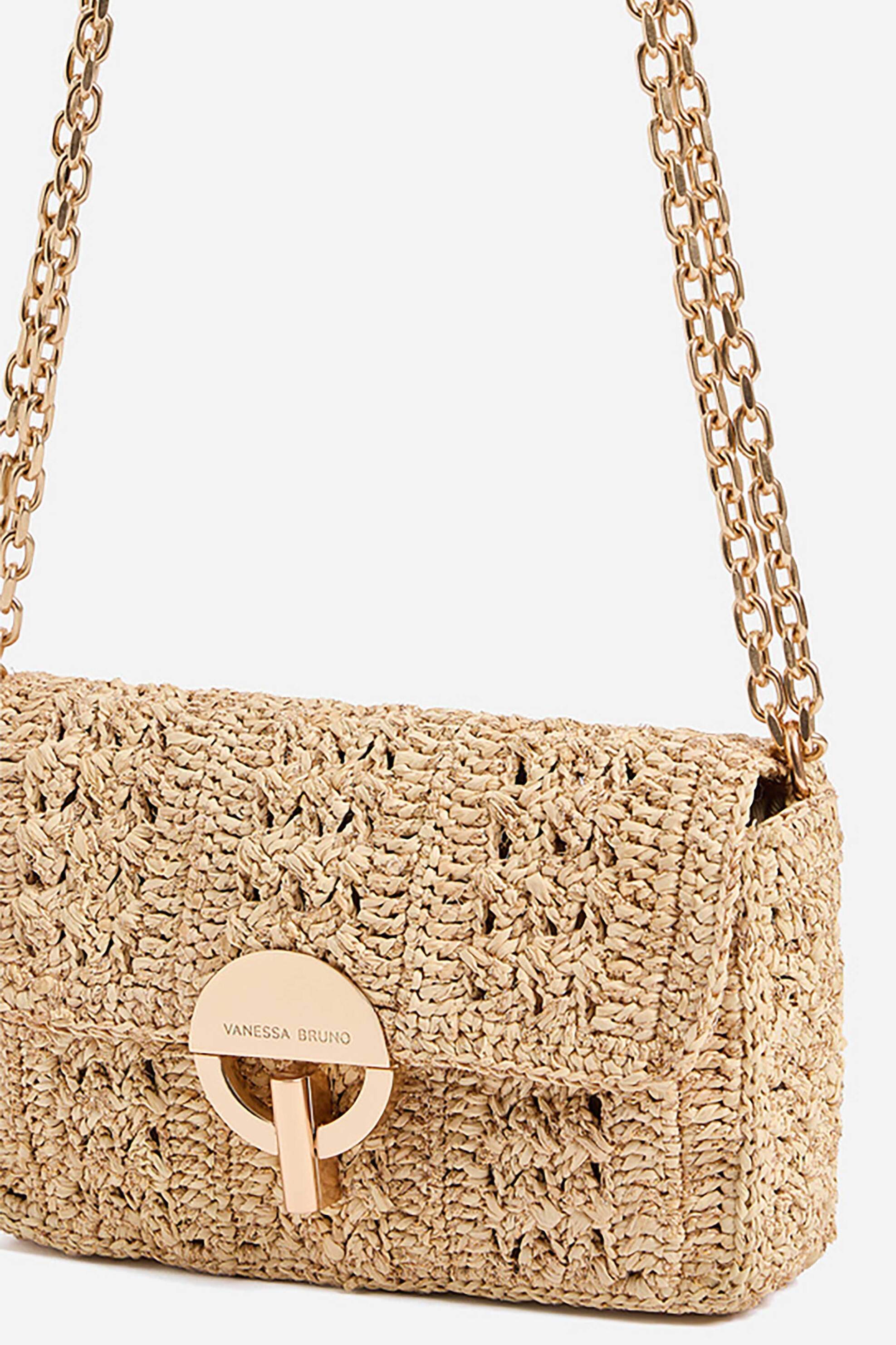 VANESSA BRUNO Vanessa Bruno γυναικείo mini bag "Raffia Moon" - 2EVE91-V40326 Χάλκινο - 2