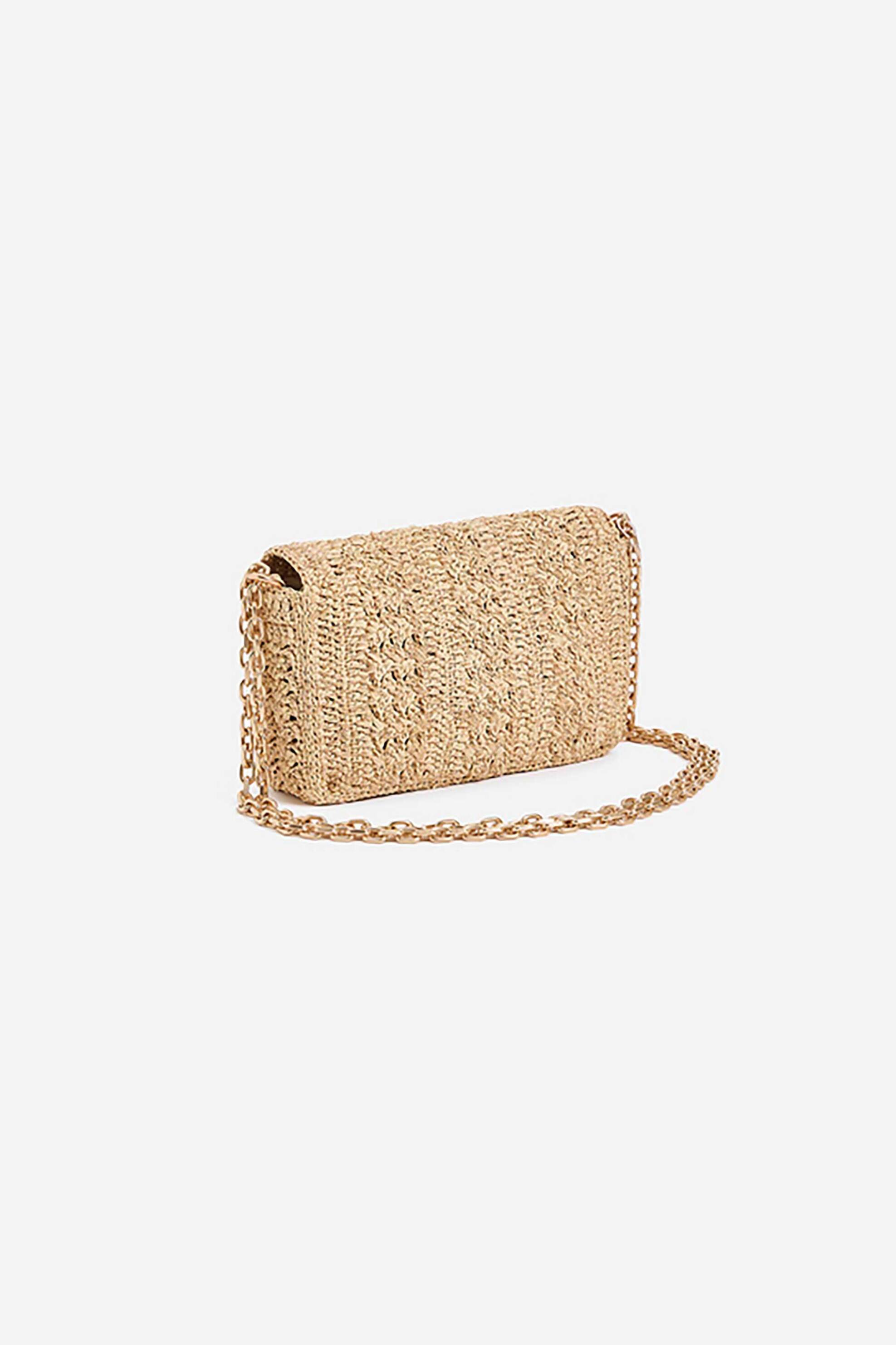 VANESSA BRUNO Vanessa Bruno γυναικείo mini bag "Raffia Moon" - 2EVE91-V40326 Χάλκινο - 3
