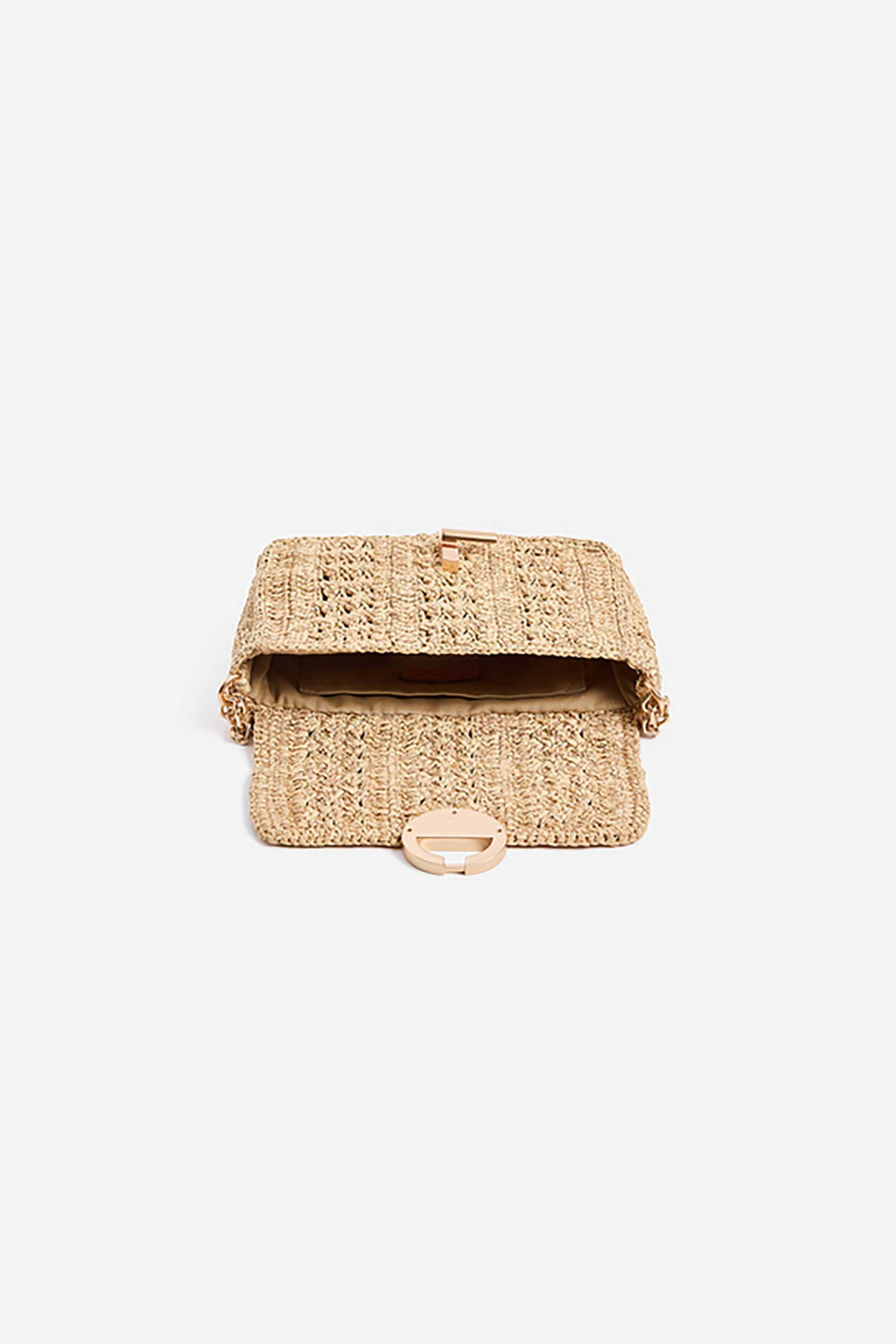 Vanessa Bruno Γυναικείo Mini Bag Raffia Moon - 2Eve91-V40326 Χάλκινο