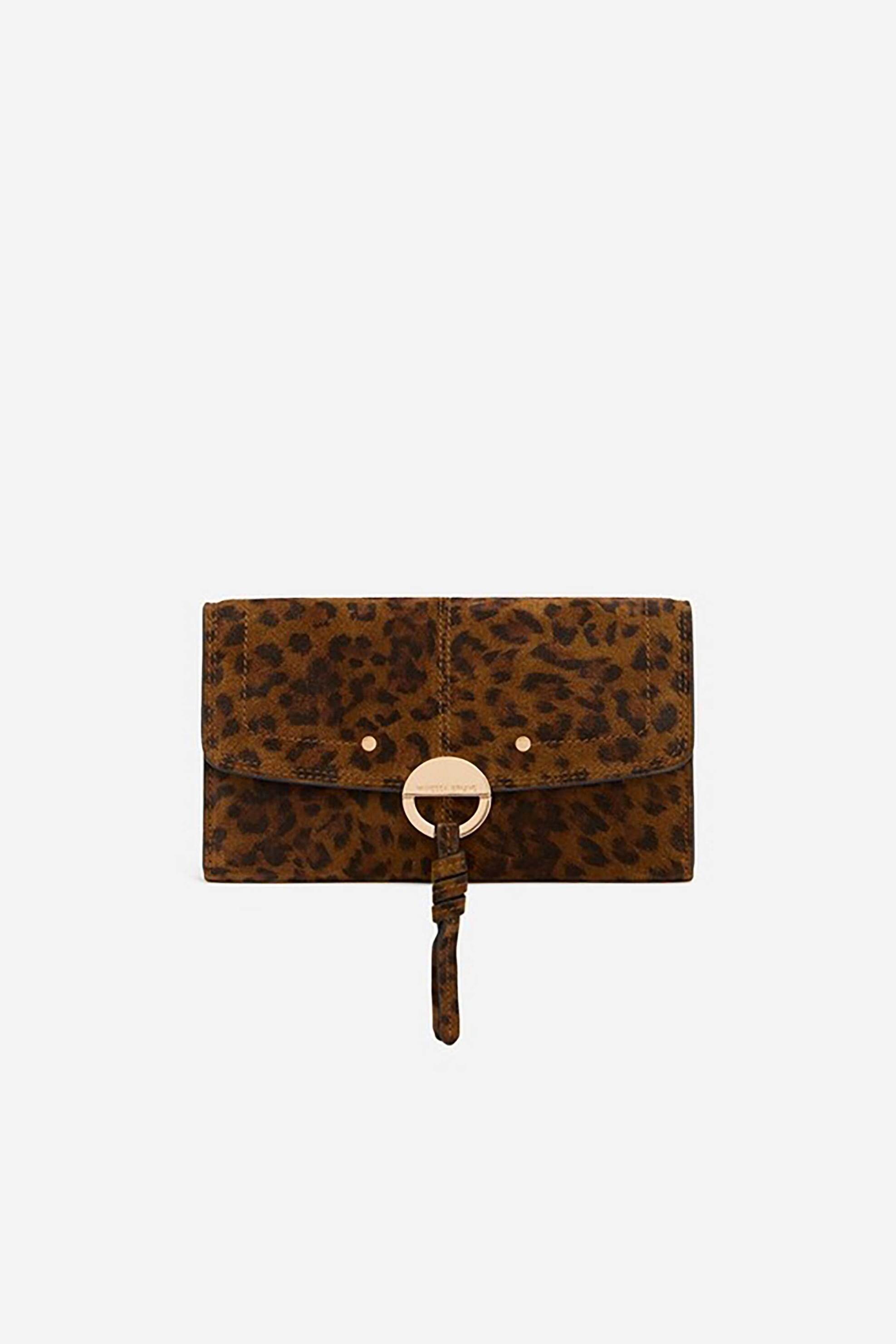 VANESSA BRUNO Vanessa Bruno γυναικείο πορτοφόλι animal print - 6HVD10-V42633 Ταμπά