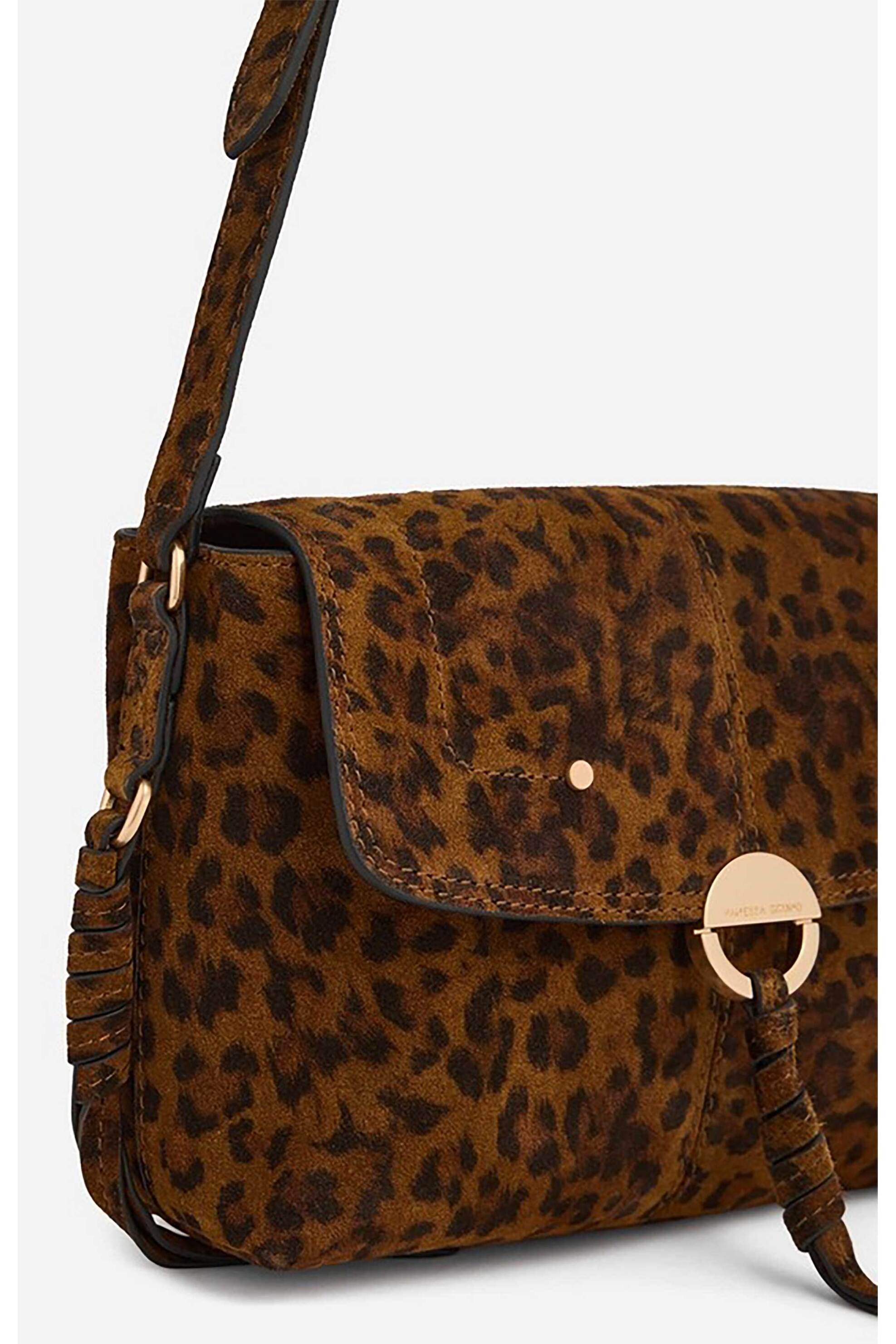 VANESSA BRUNO Vanessa Bruno γυναικεία τσάντα ώμου animal print "Othilia Small" - 6HVD10-V40907 Ταμπά - 3