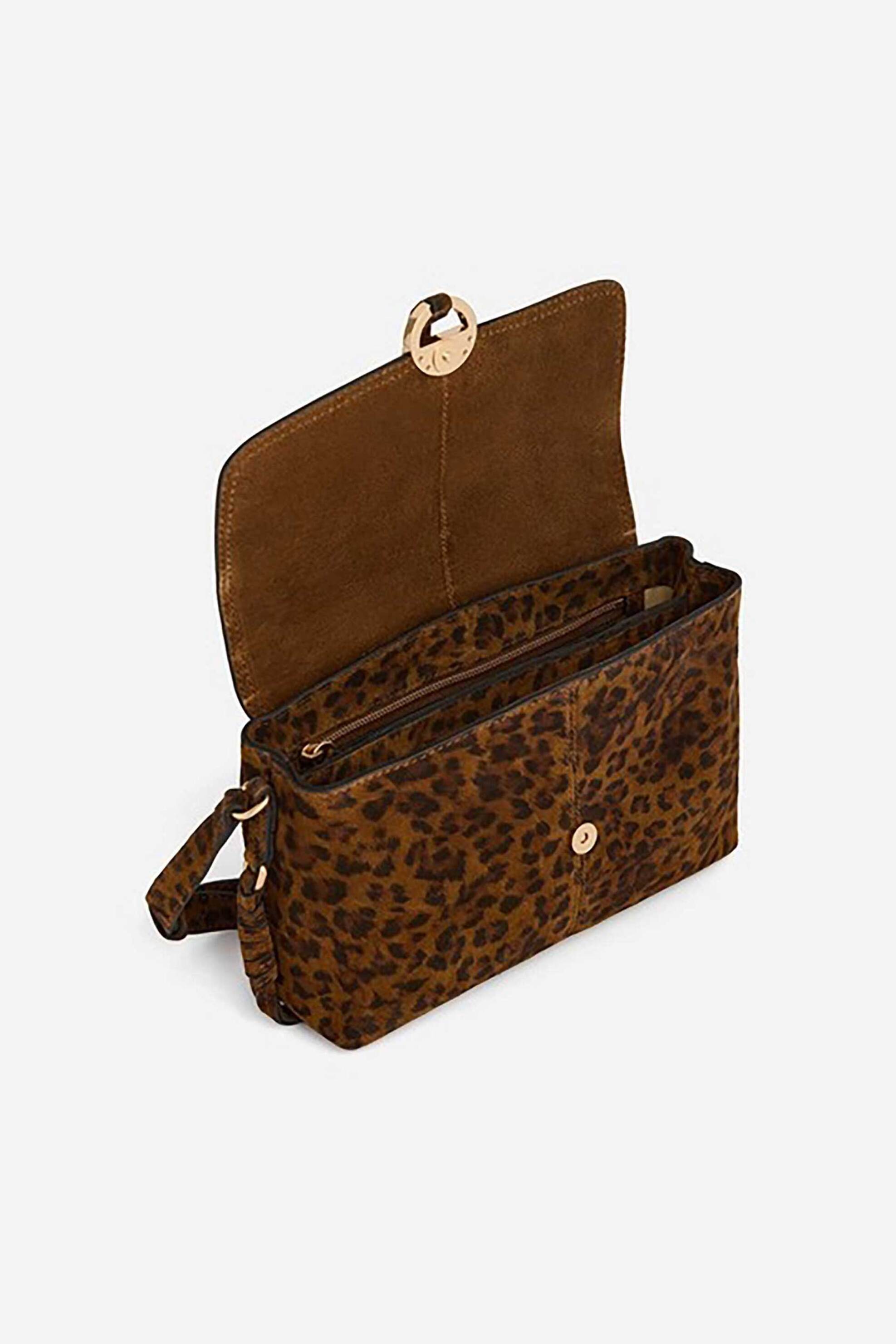 VANESSA BRUNO Vanessa Bruno γυναικεία τσάντα ώμου animal print "Othilia Small" - 6HVD10-V40907 Ταμπά - 4