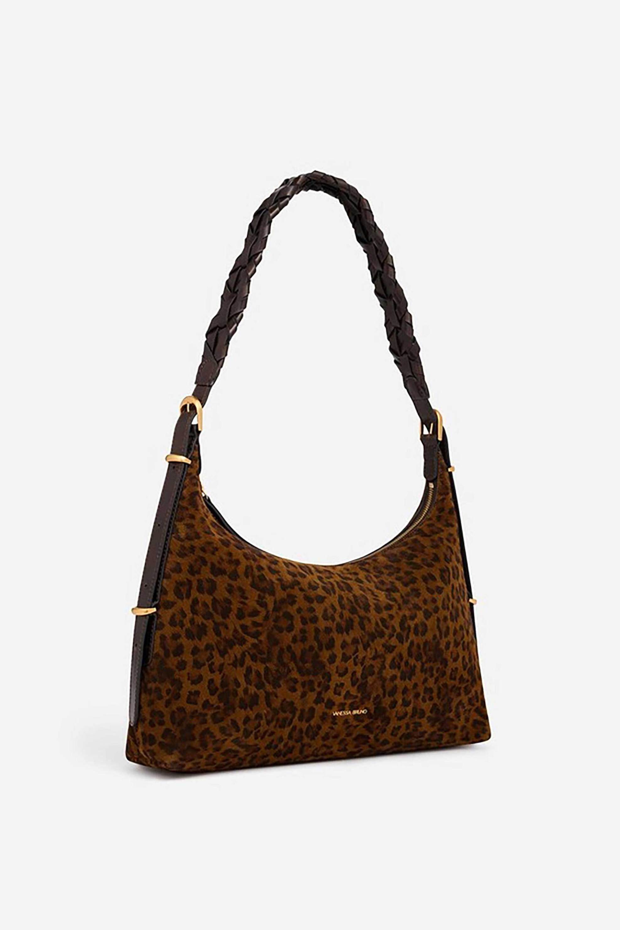 Vanessa Bruno γυναικεία τσάντα ώμου hobo animal print 