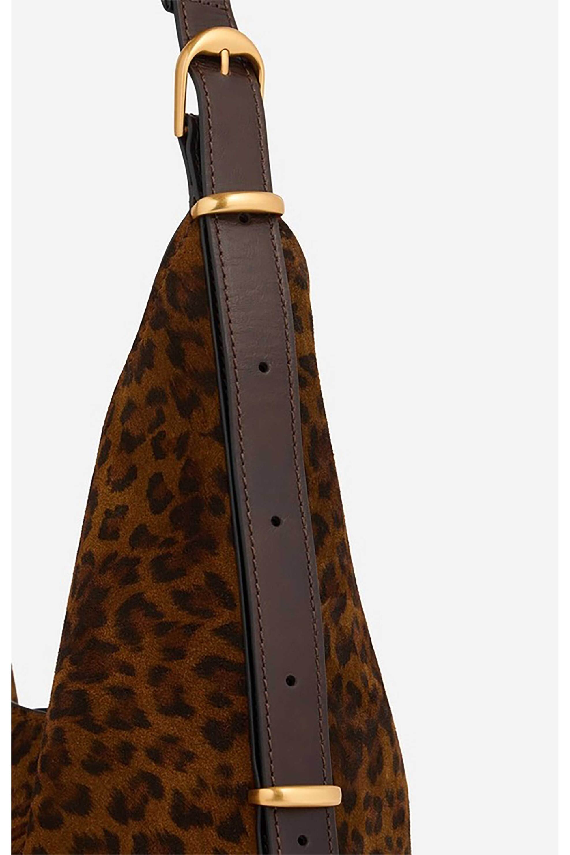 VANESSA BRUNO Vanessa Bruno γυναικεία τσάντα ώμου hobo animal print "Jess Large " - 6HVD10-V40917 Ταμπά - 3